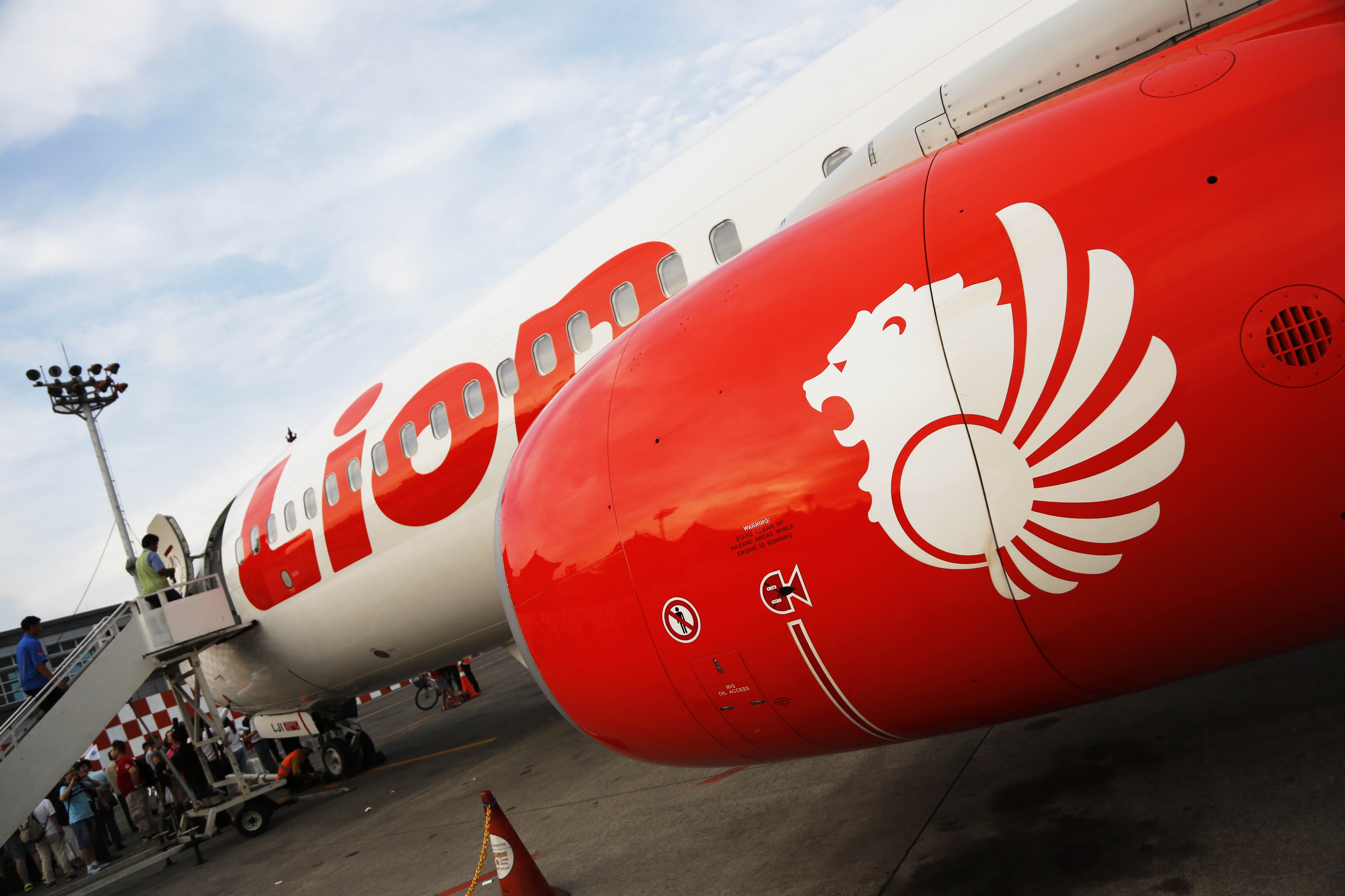印尼獅航編號JT610波音737 Max-8班機今晨起飛,卻在起飛13分鐘後失聯墜落。(東方IC)