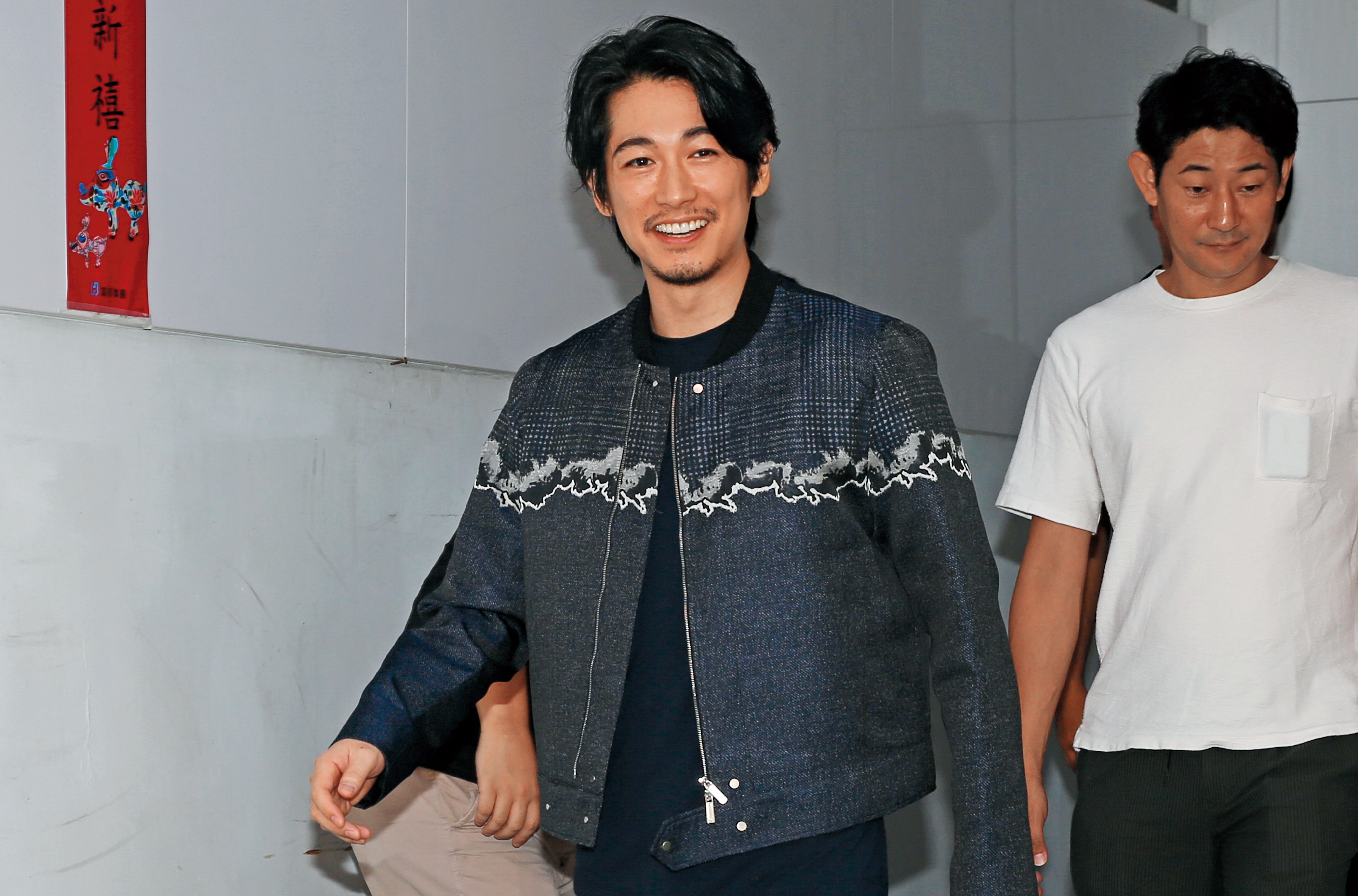 藤岡靛回到台灣總是非常開心，可以找好友相聚敘舊。