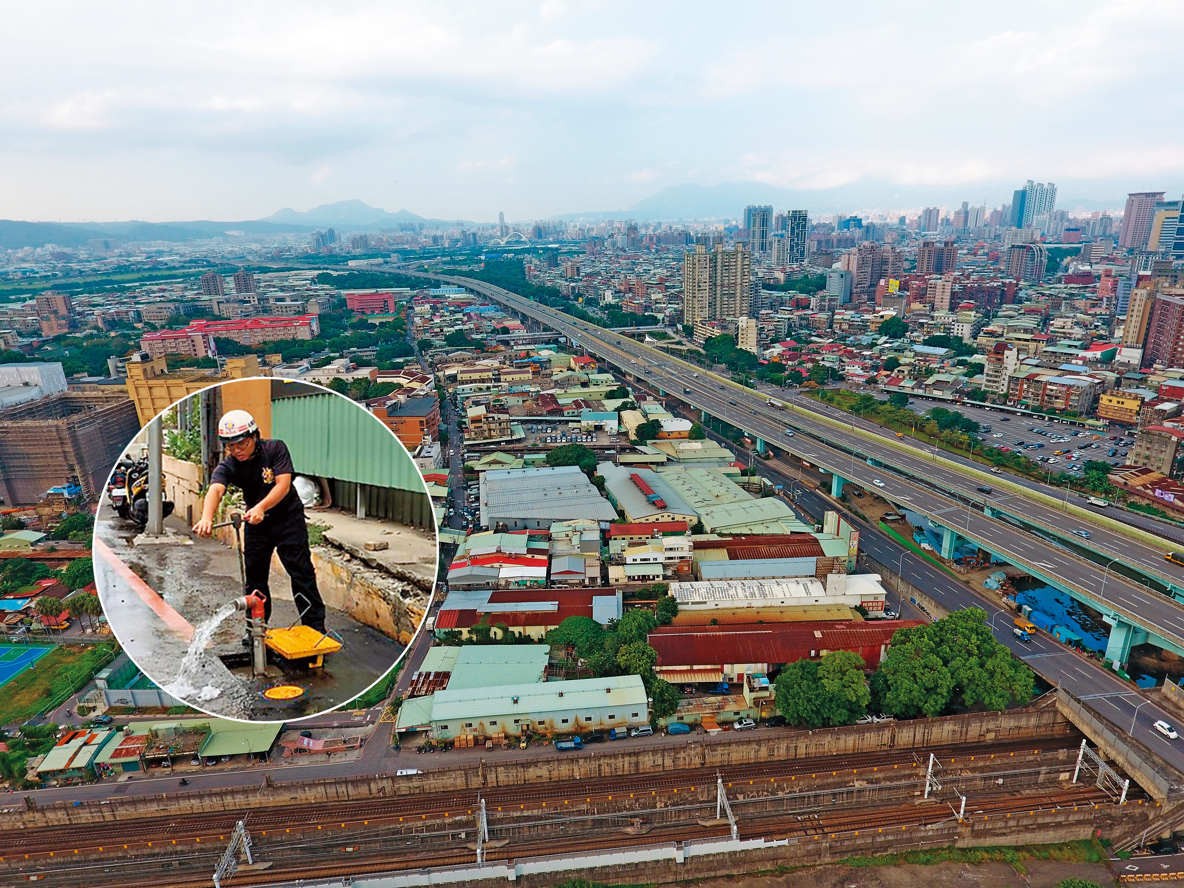 新北市板橋浮洲板城路一帶有近千戶工廠和住家，消防設備卻遠遠不夠。