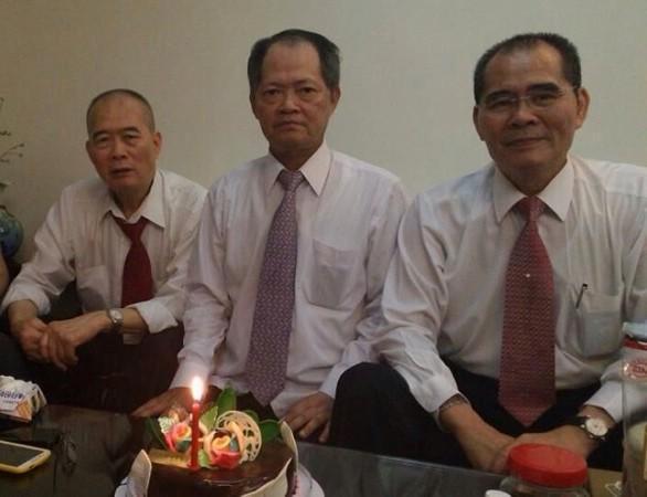 前亮華國際董事長莊隆慶（中）表示，與眷宅社的合作案都與他無關。（翻攝自莊隆慶臉書）