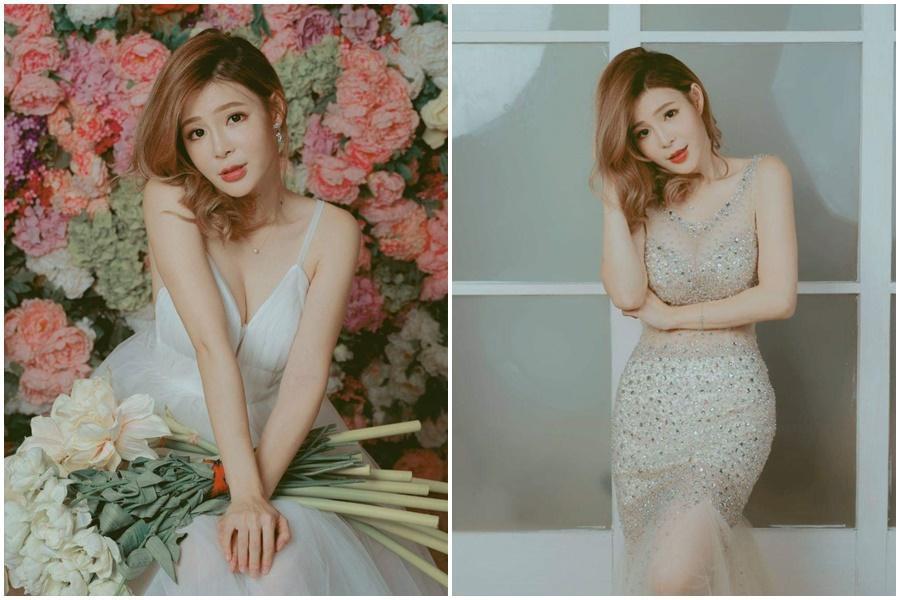 孟子第73代孫女歌手孟慶而爆D奶首度穿婚紗走秀，曝有交往對象想閃婚。（e時尚提供）