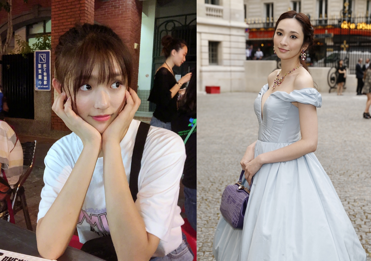 吳佩慈31日回應港澳地區傳出紀曉波的新歡是林允，而且措詞依舊強烈。（左圖翻攝自林允微博、右圖取自東方IC）