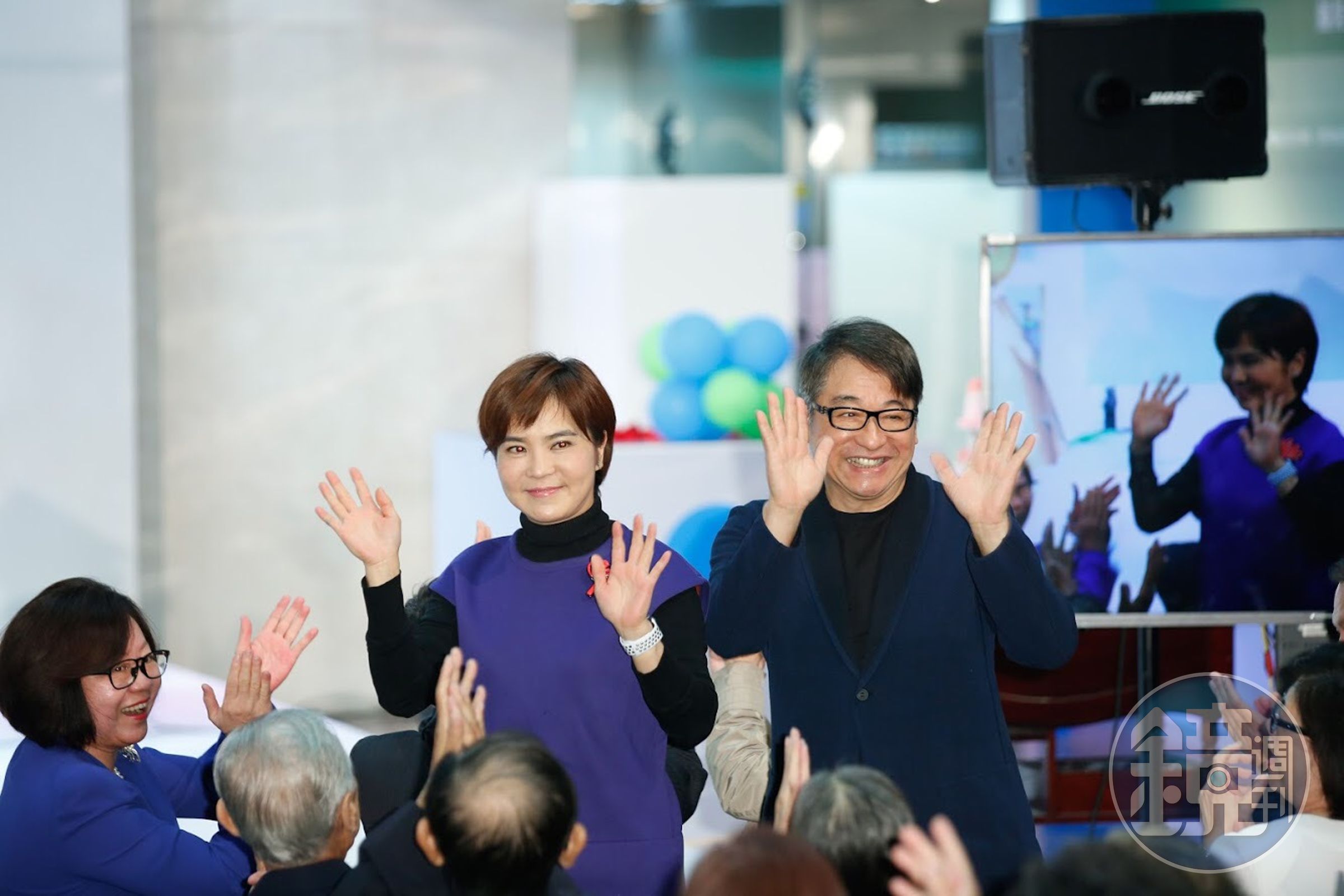 李濤和李艷秋夫妻今參加華視台慶活動，這也是李艷秋22年前離開華視後，第一次踏進老東家。