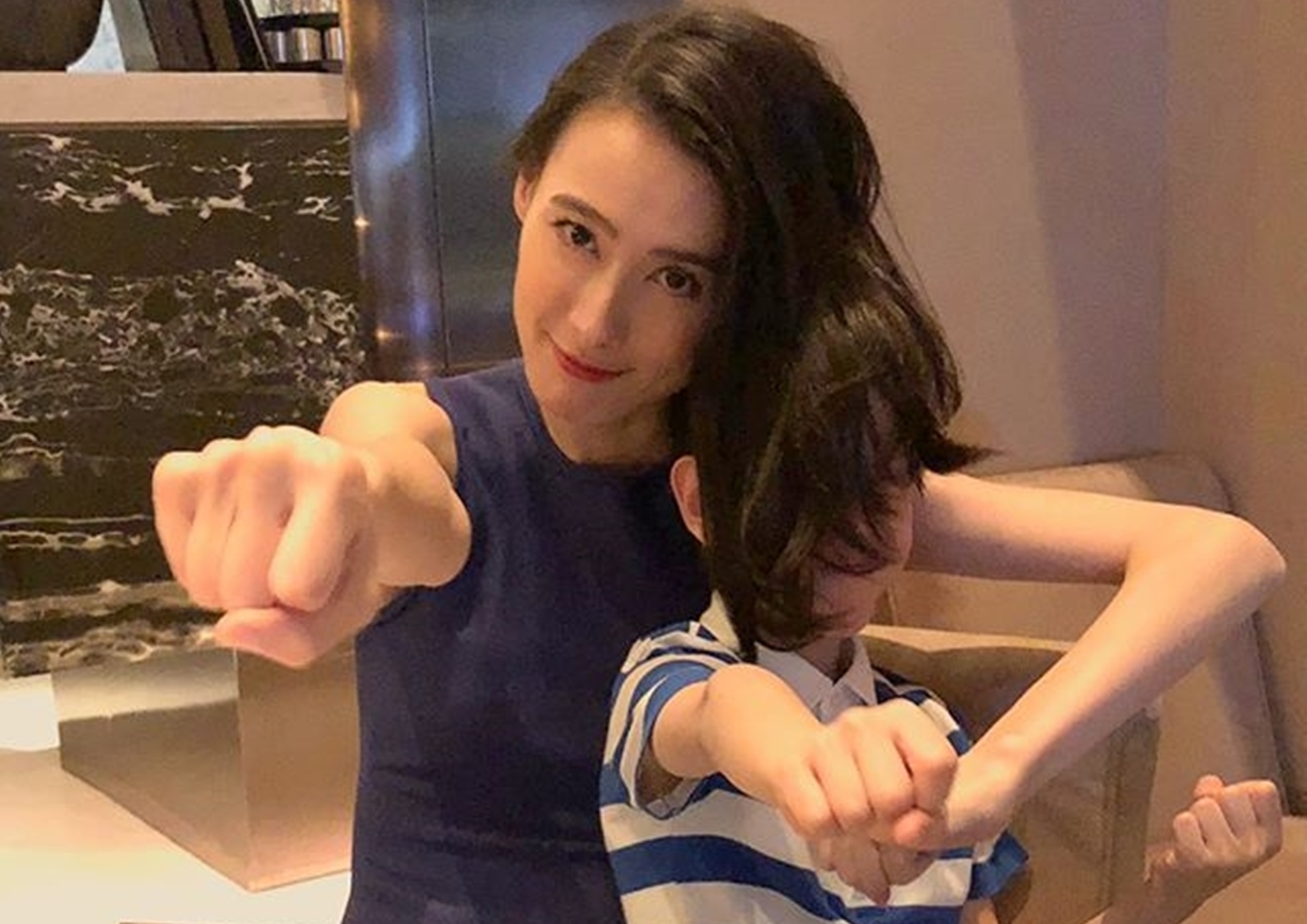 港星梁洛施未婚為李澤楷生下3子，近日上辯論節目表示不後悔。（翻攝自梁洛施IG）