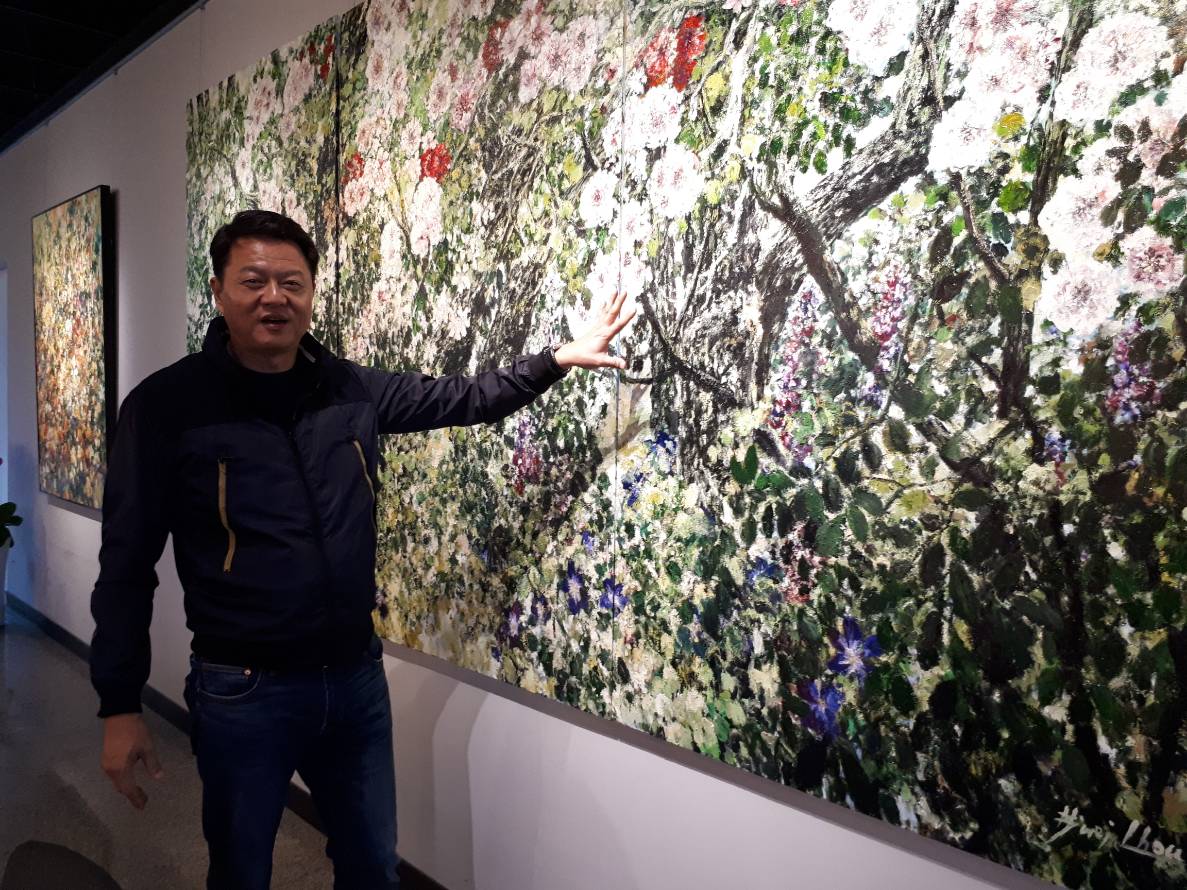周錫瑋個人花園畫展,展期至11月11日。