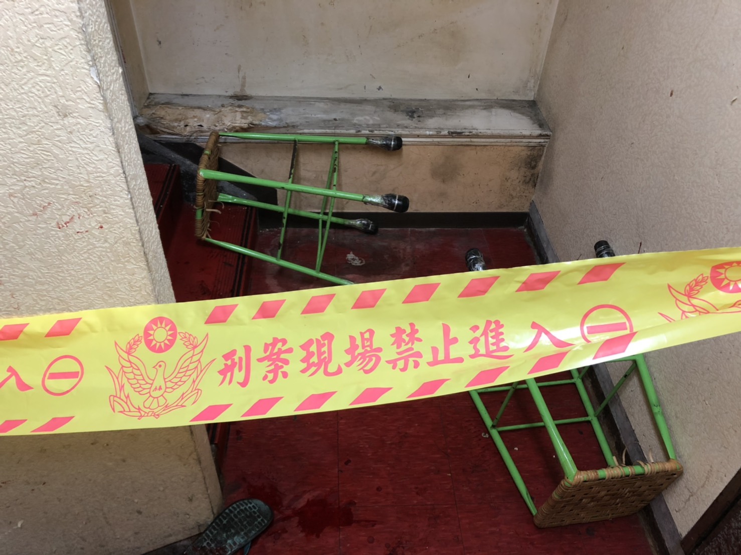 嫌犯稱是在樓梯間扭打時失手,沒有殺人之意。(翻攝畫面)