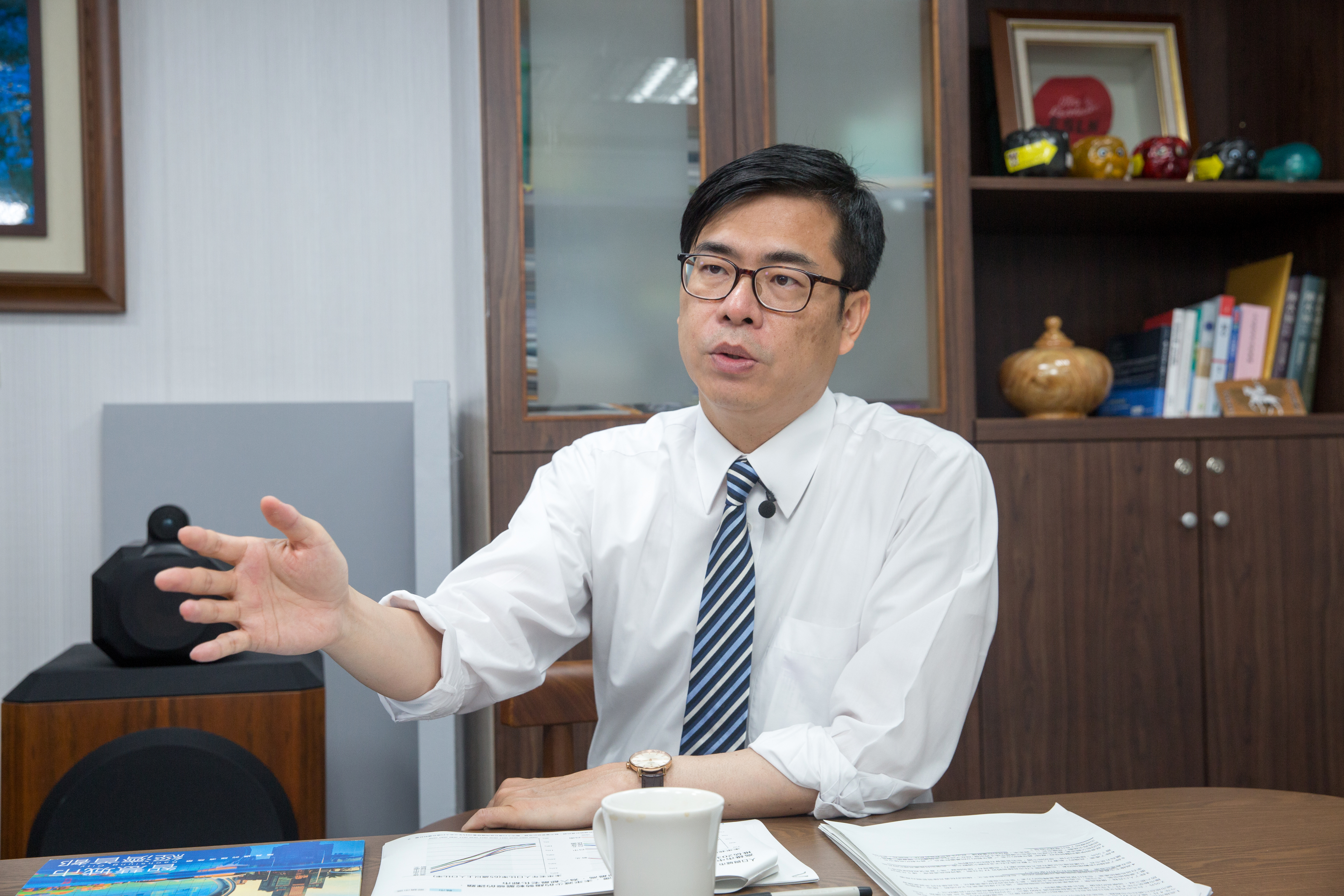 陳其邁強調,市長工作要全心全力付出,似乎暗示可能朝向辭立委方向布局。