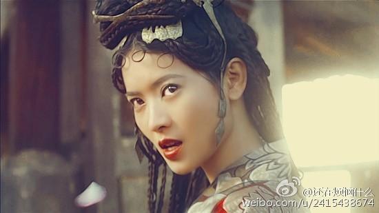 藍潔瑛曾飾演周星馳電影《大話西遊》中蜘蛛精一角。(翻攝自你在煩惱什麼微博)