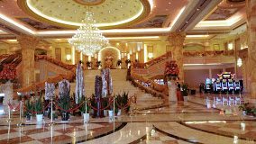 位於寮國「金三角經濟特區」的金木棉賭場。（網路截圖，Google maps: Kings Roman Casino）