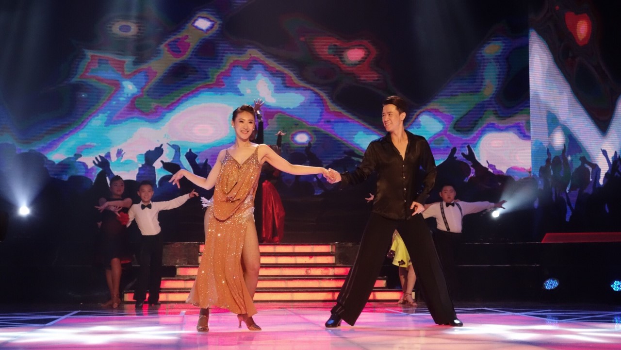 民視《舞力全開》第7季明星舞王舞后爭霸賽進入到第3回合積分賽,謝金晶目前暫時總積分排名第4。(民視提供)