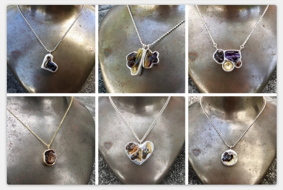 珠寶設計師Ruth Avra創作的臍帶項鍊。（翻攝A La Avra官網）