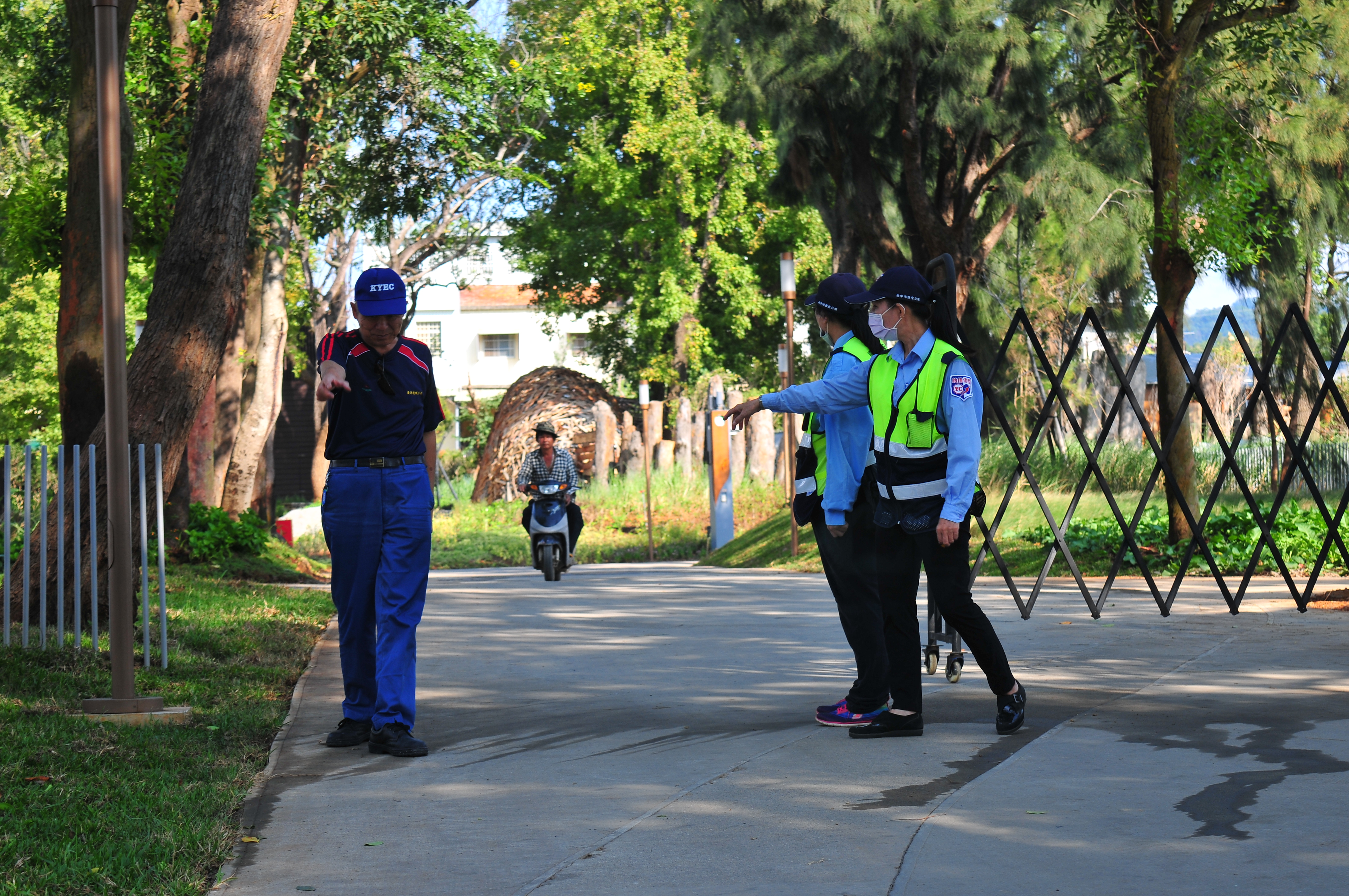 保全公會一肩挑起花博維安清潔重任。（市府提供）