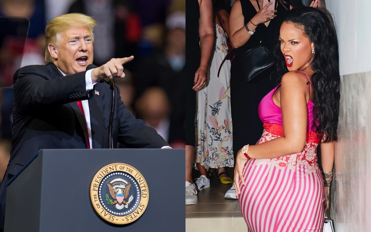 美國女歌手雷哈娜得知自己的音樂被川普拿去公開場合播放後，不滿表示自己與音樂團隊絕不允許這種事再次發生。（東方IC）