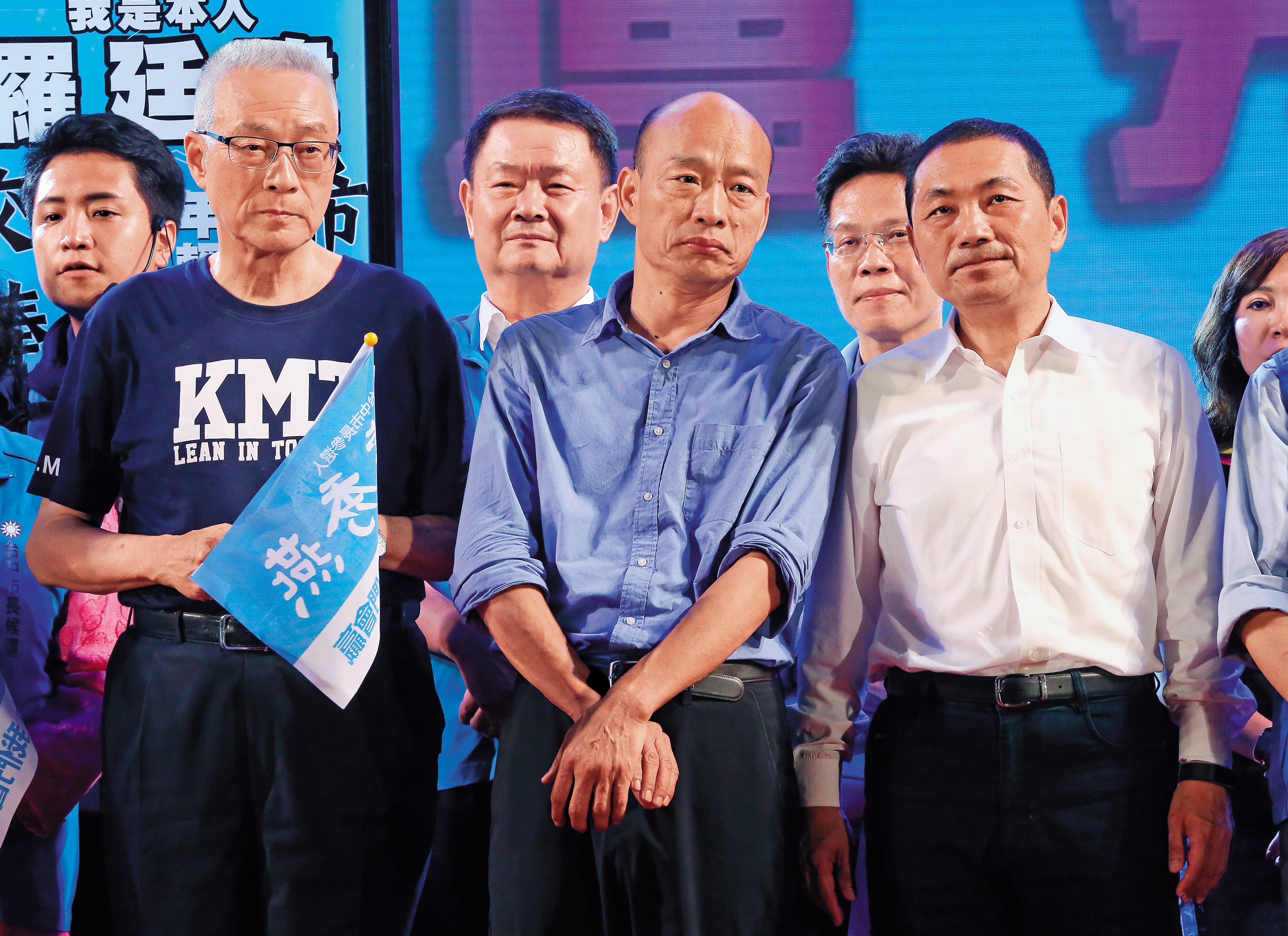 韓國瑜已成藍營新共主，意外讓國民黨新北市長候選人侯友宜頓失領頭羊地位。