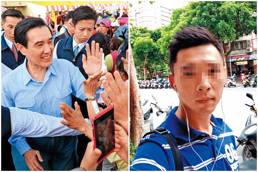 原是前總統馬英九隨扈、染毒林員（右圖）個性內斂低調，在單位同仁眼中是個樸實敦厚的鄉下人。（讀者提供）