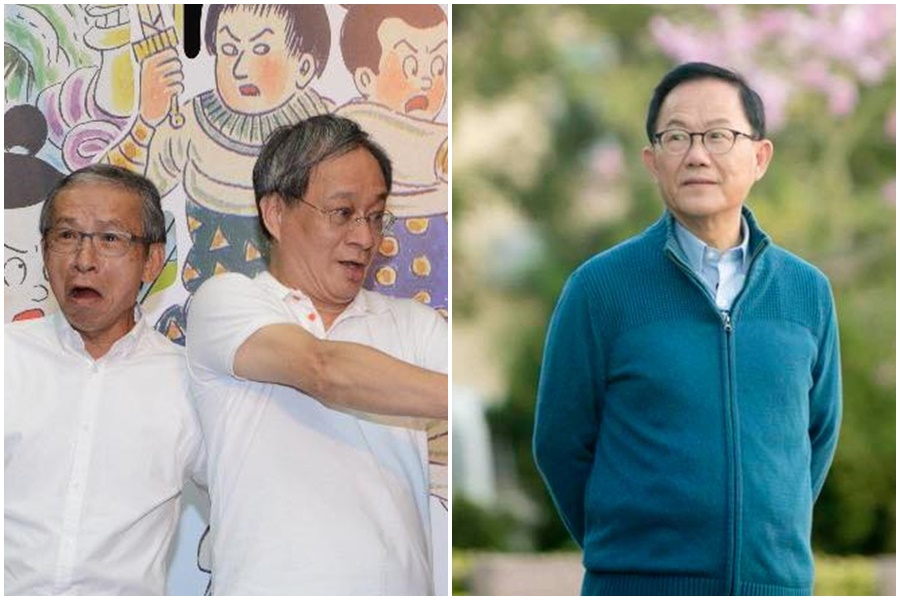 小野近日拍攝影片表態支持民進黨高雄市長候選人陳其邁，引發各陣營在臉書互攻。（左圖翻攝自小野臉書，右圖翻攝丁守中臉書）