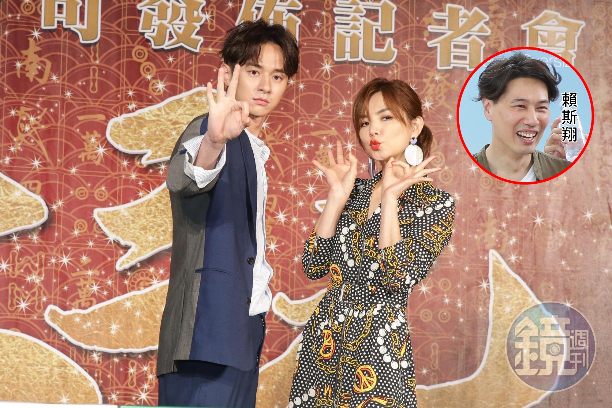 明年賀歲片《大三元》由Ella（右）及張軒睿主演，針對本刊今日報導的Ella（右）老公賴斯翔多次影響電影拍攝，電影公司做出回應了。