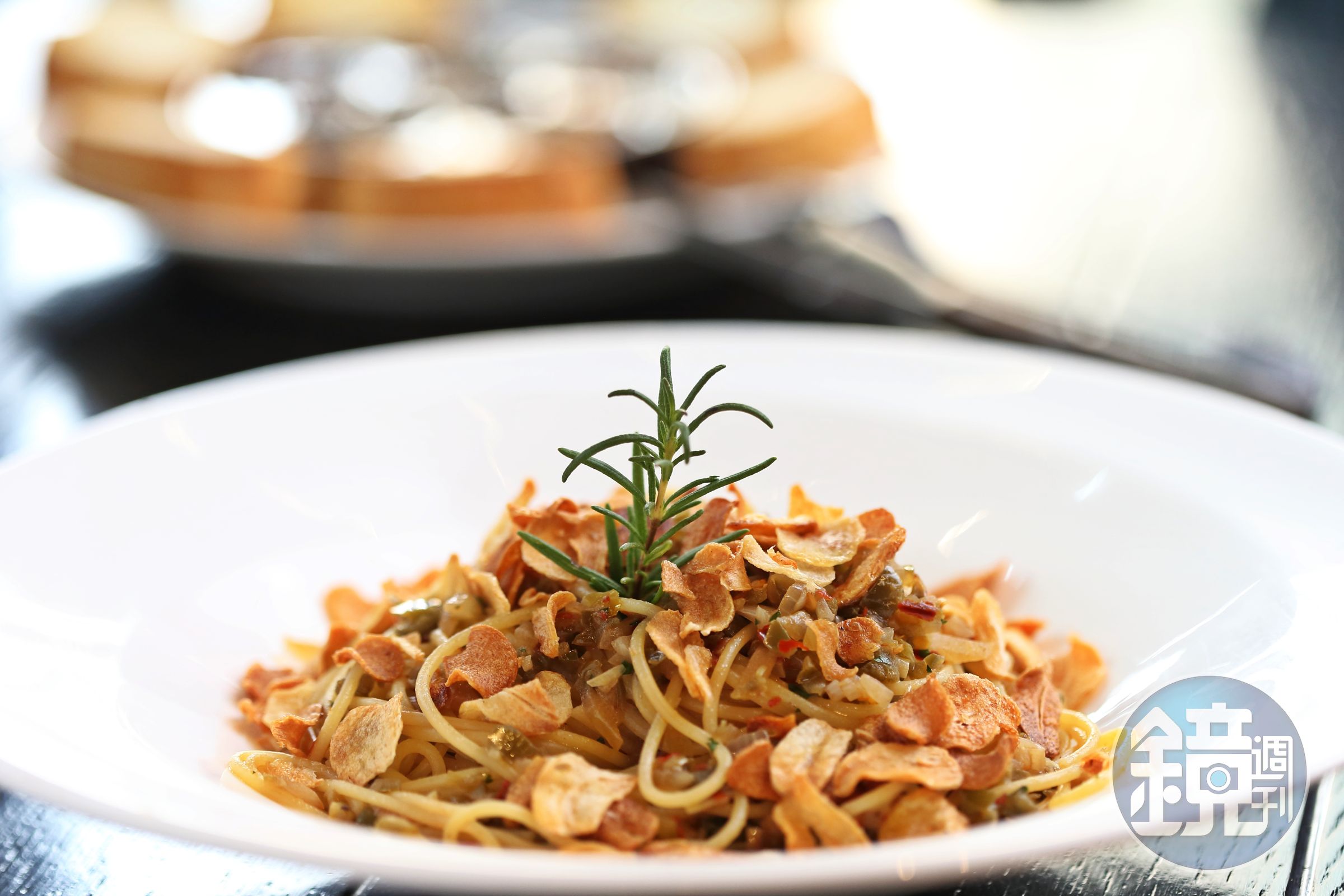 「Garlicpeno Pasta」辣度強勁，深得韓國人喜愛。（20,800韓元／份，約NT$570）（Mad for Garlic提供）