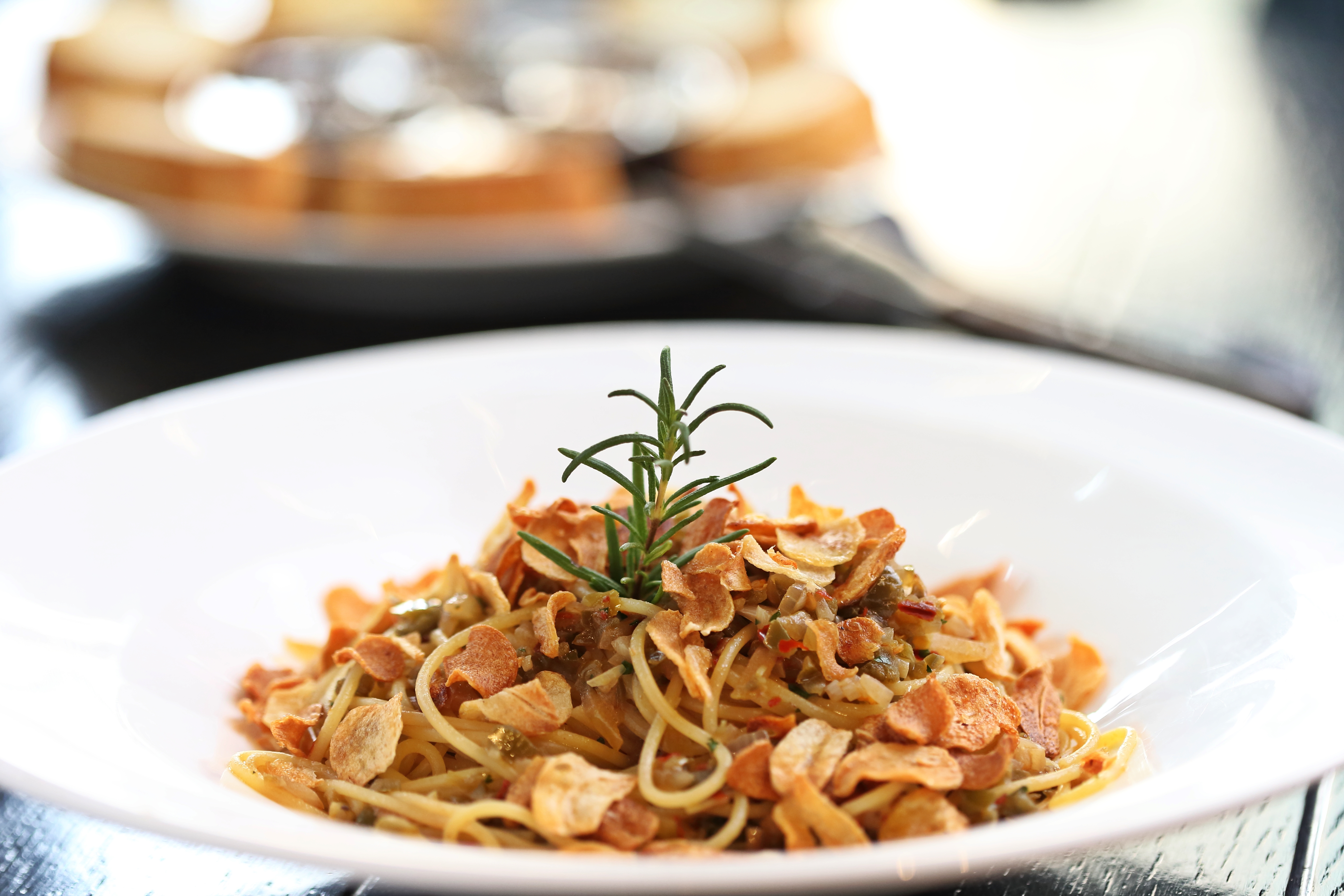 「Garlicpeno Pasta」辣度強勁，深得韓國人喜愛。（20,800韓元／份，約NT$570）（Mad for Garlic提供）