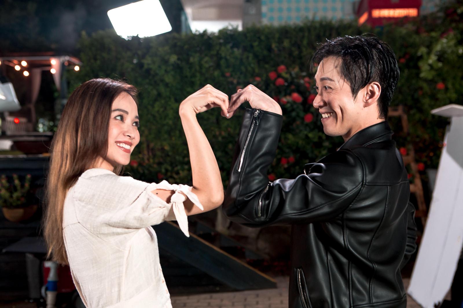 能夠邀來侯佩岑拍MV，陳漢典覺得自己很幸運。（有聲娛樂提供）