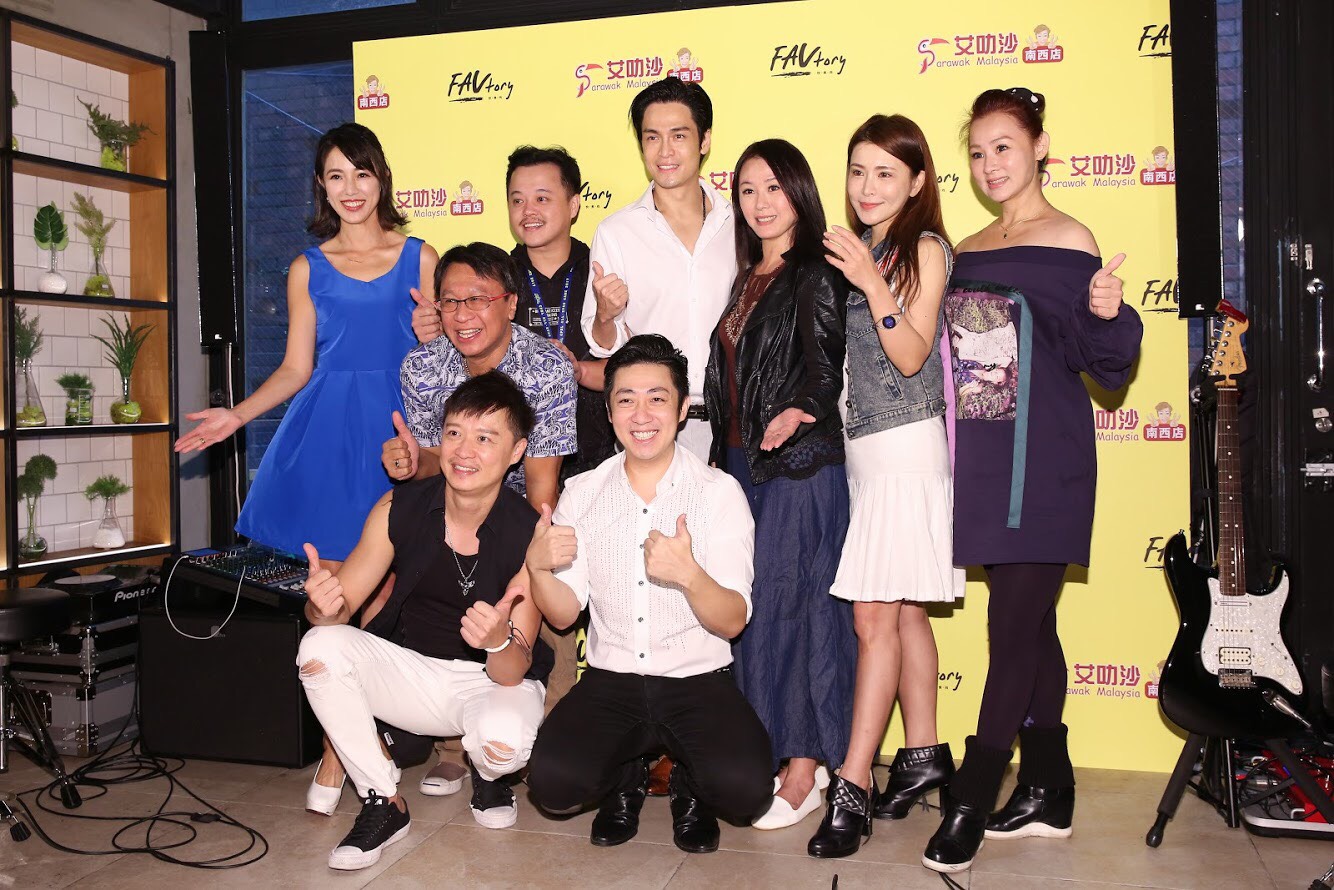 民視眾多藝人都來替艾成的新店站台打氣。