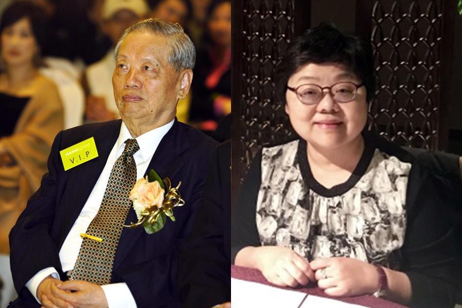 華新麗華創辦人焦廷標(左)因股市操盤眼光精準,人稱焦師傅,而其一身投資絕學僅傳女兒焦佑慧(右)。(東方IC、東南大學)