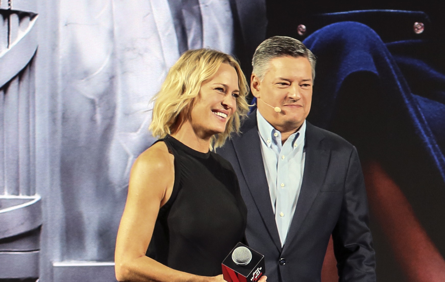 羅蘋萊特在《紙牌屋》第6季「上位」成了女總統，但沒想到她一開始竟然拒絕演出克萊兒一角。（Netflix提供）