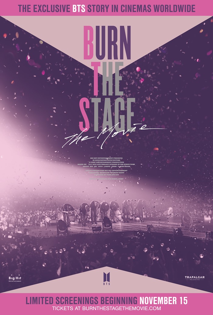 BTS防彈少年團電影《Burn the Stage: The Movie》將在信義威秀獨家上映。（翻攝自信義威秀網站）