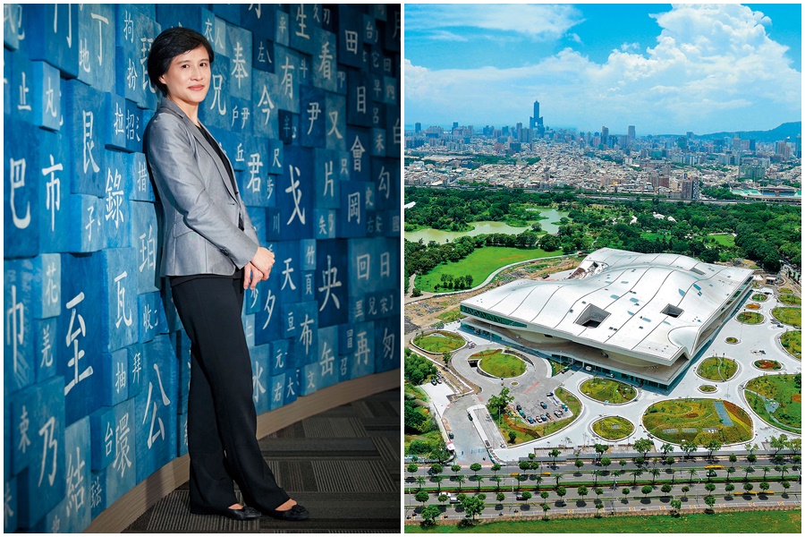 文化部長鄭麗君期望衛武營不僅是南部藝文中心要角，也推向國際成亞洲藝文舞台。（右圖為高雄市政府都市發展局提供）