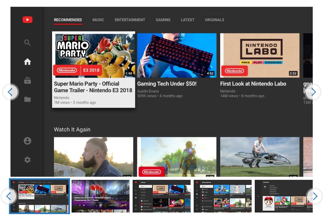 YouTube App正式登入Switch平台。
