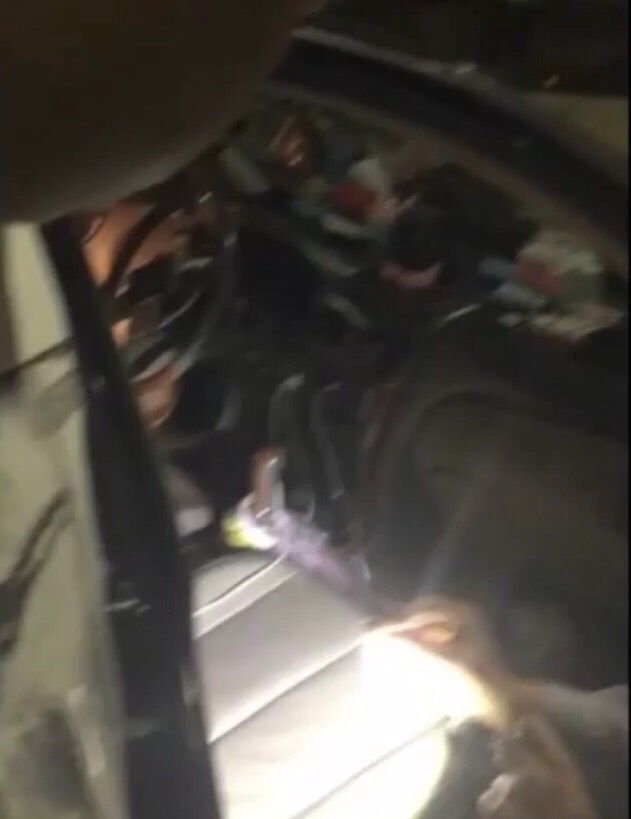 警方在倪嫌車上發現安非他命。（翻攝畫面）