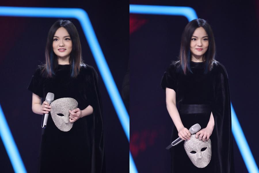 徐佳瑩上陸綜《蒙面唱將猜猜猜》,演唱莫文蔚的〈慢慢喜歡你〉幸福滿滿。(亞神音樂提供)