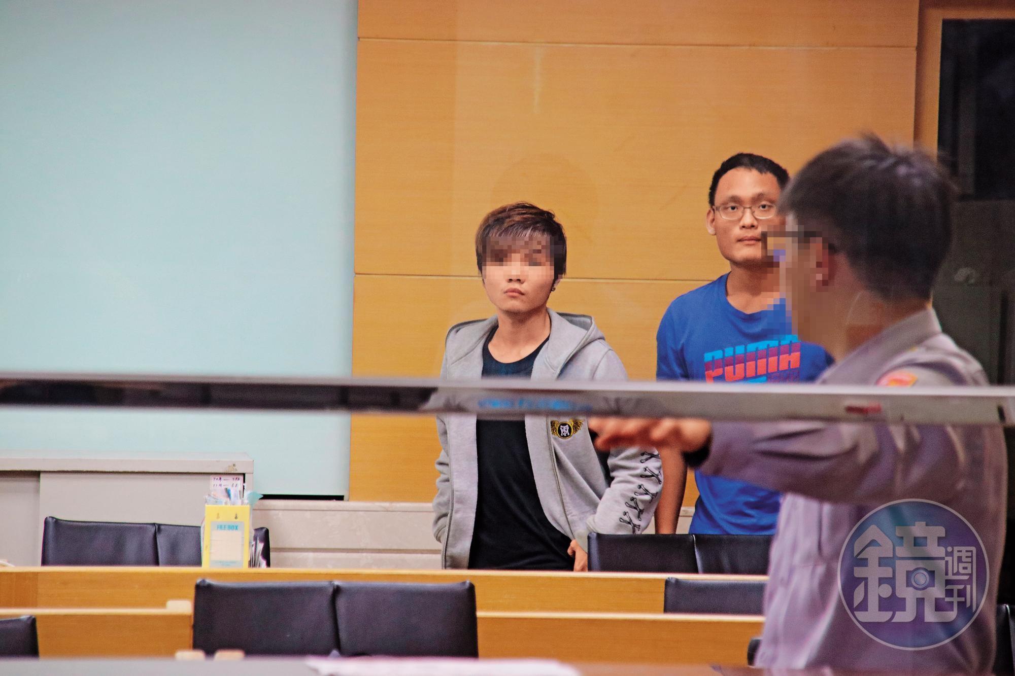 林女在網路上認識蕭姓男友(左),2人隨即在北市林森北路租套房同居。