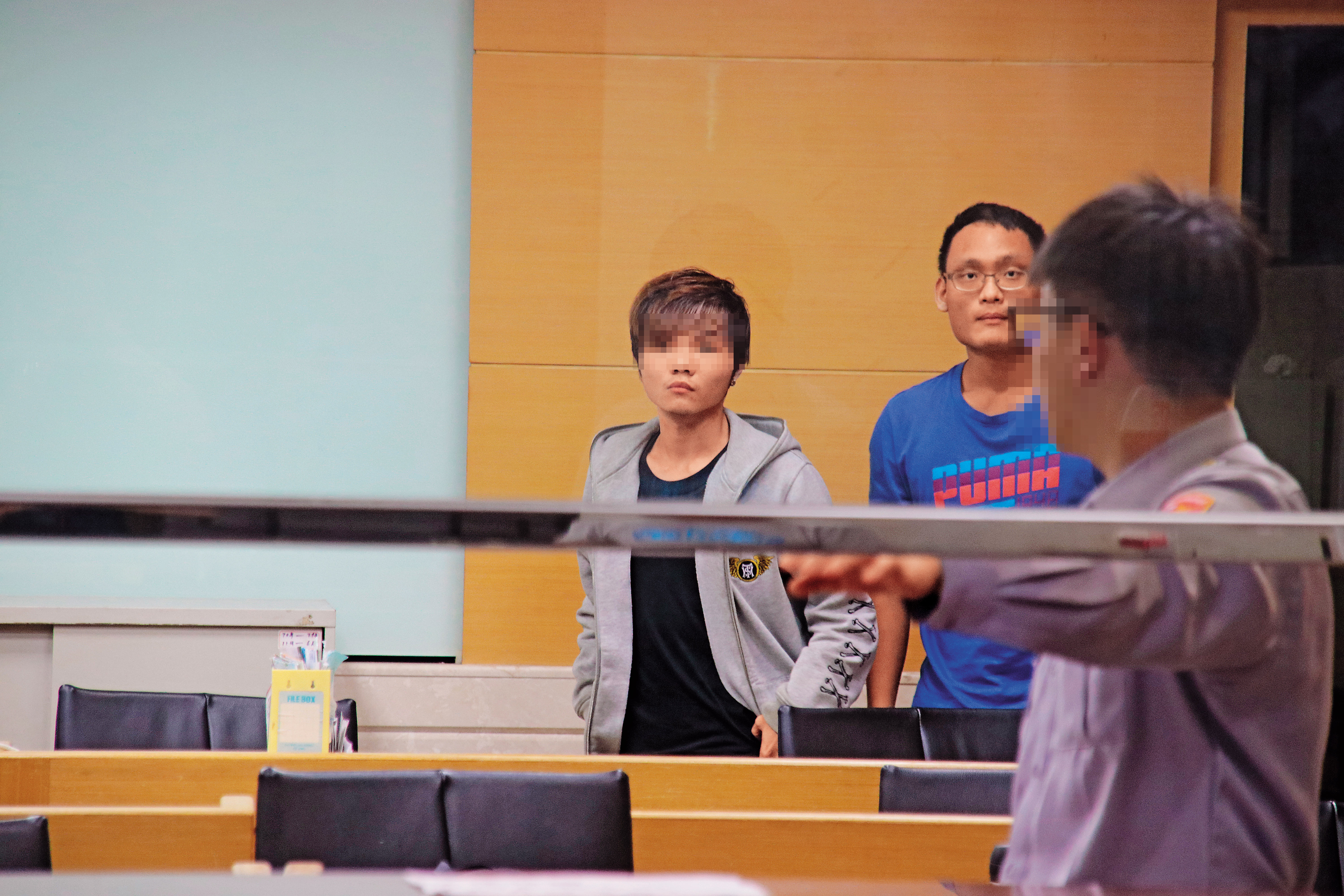 林女在網路上認識蕭姓男友（左），2人隨即在北市林森北路租套房同居。