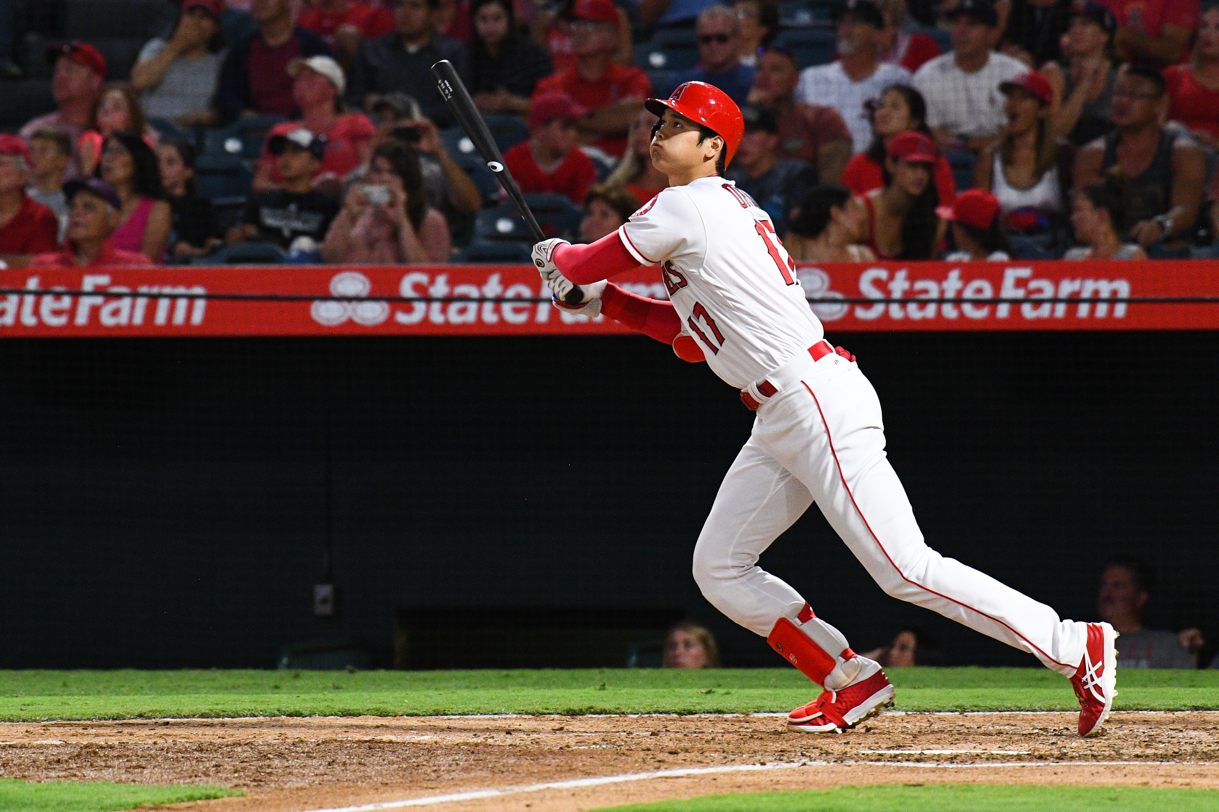 天使投打二刀流大谷翔平，獲選大聯盟新人王。（東方IC）