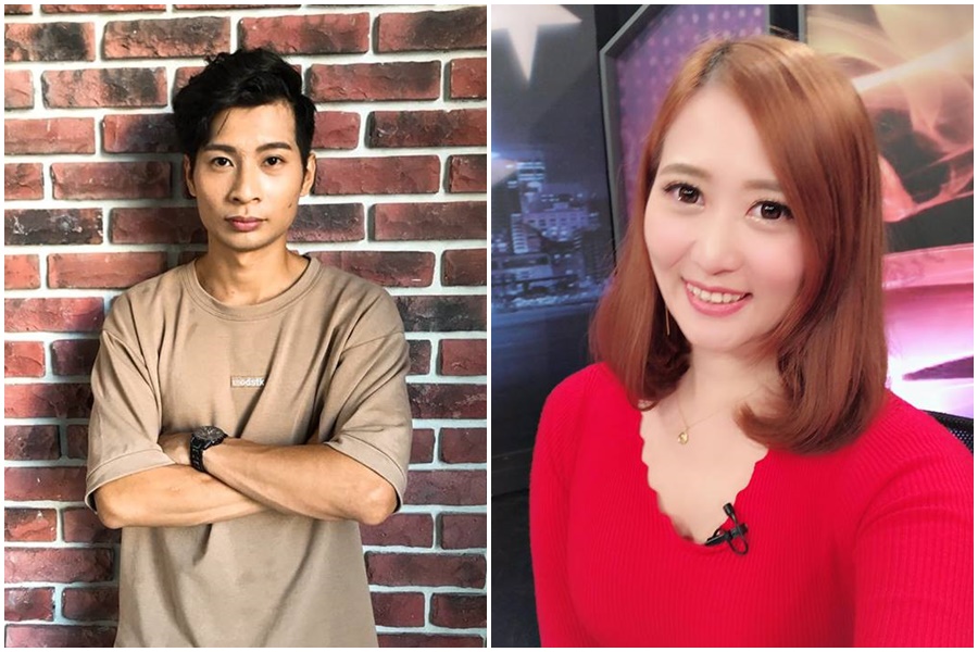 逸祥和白白交往兩年多,男方一度還高調求婚,女方也在眾人鼓譟下點頭,但後來卻分手。(左圖逸祥臉書,右圖白白臉書)