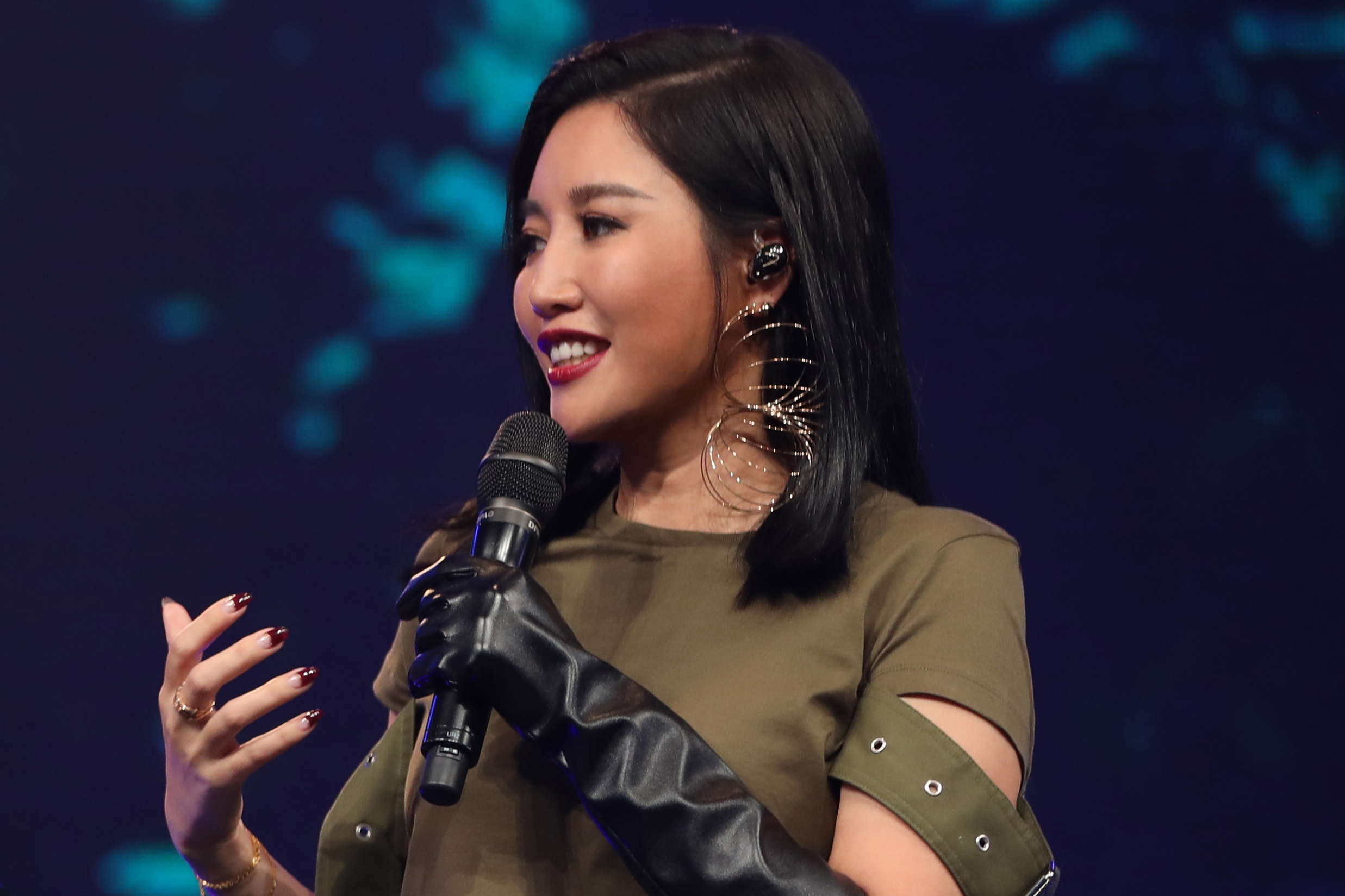 天后 A-Lin蒞臨《聲林之王》擔任導師還開唱，驚豔全場。（量子娛樂提供）