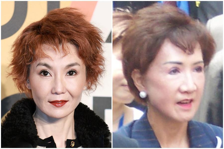 張曼玉難得出席公開活動,但造型被網友發現神似連方瑀。(右圖翻攝維基百科,左圖東方IC)