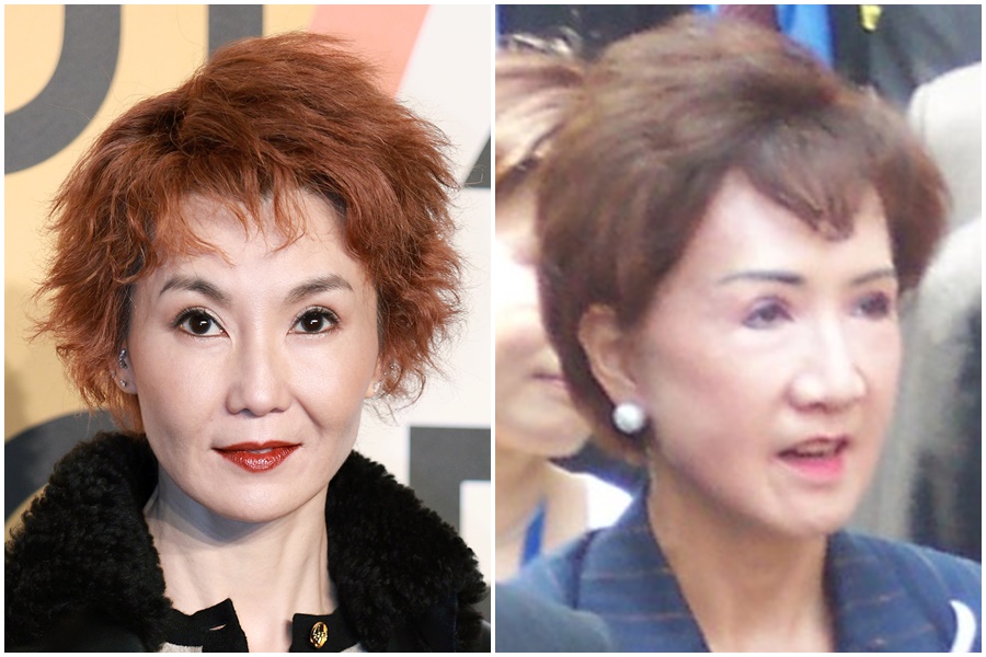 張曼玉難得出席公開活動，但造型被網友發現神似連方瑀。（右圖翻攝維基百科，左圖東方IC）