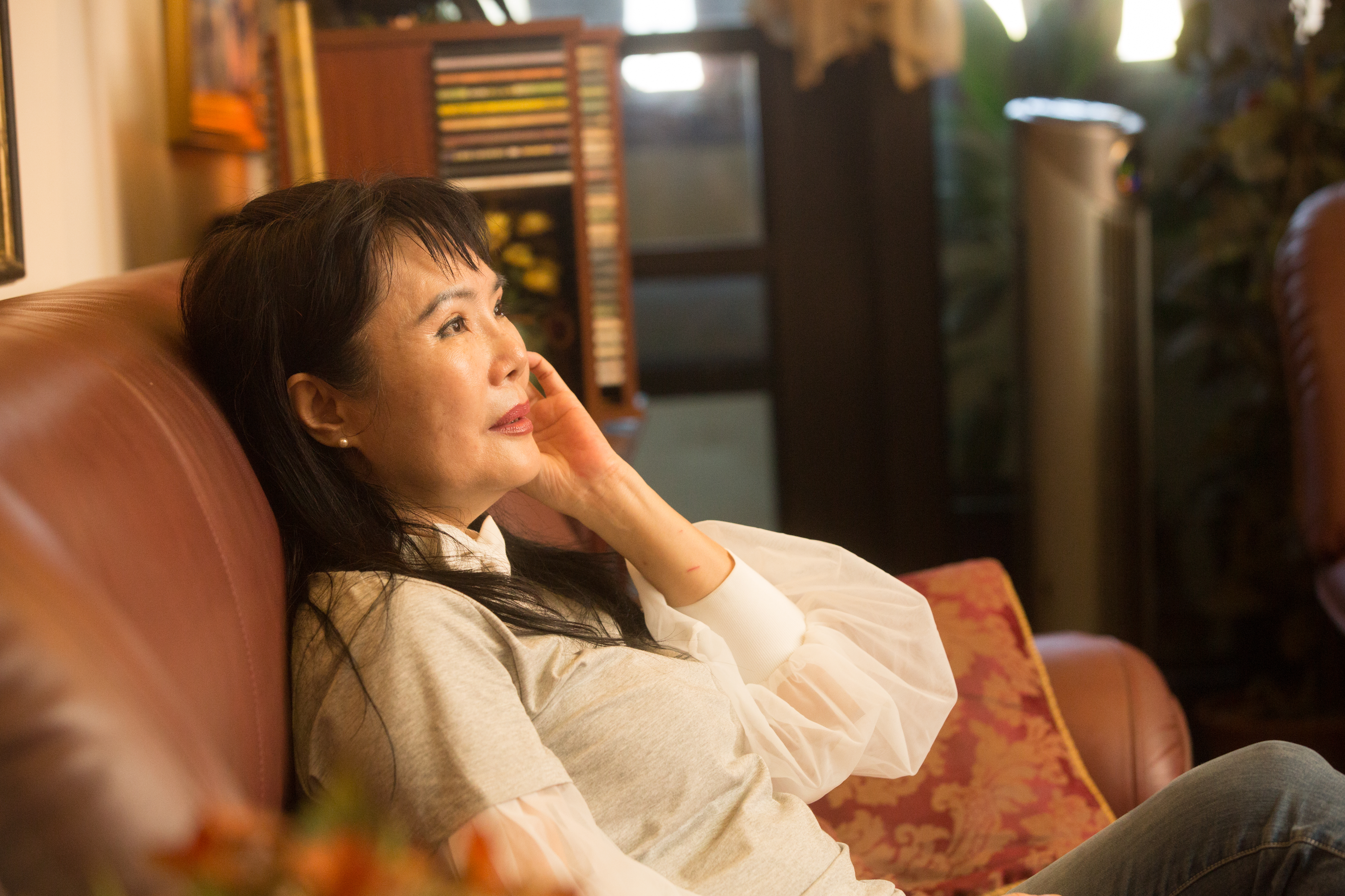 許曉丹先生過世前2年，夫妻倆才剛整修房子，在熟悉的空間裡受訪，許曉丹偶爾會流露出寂寞的神情。