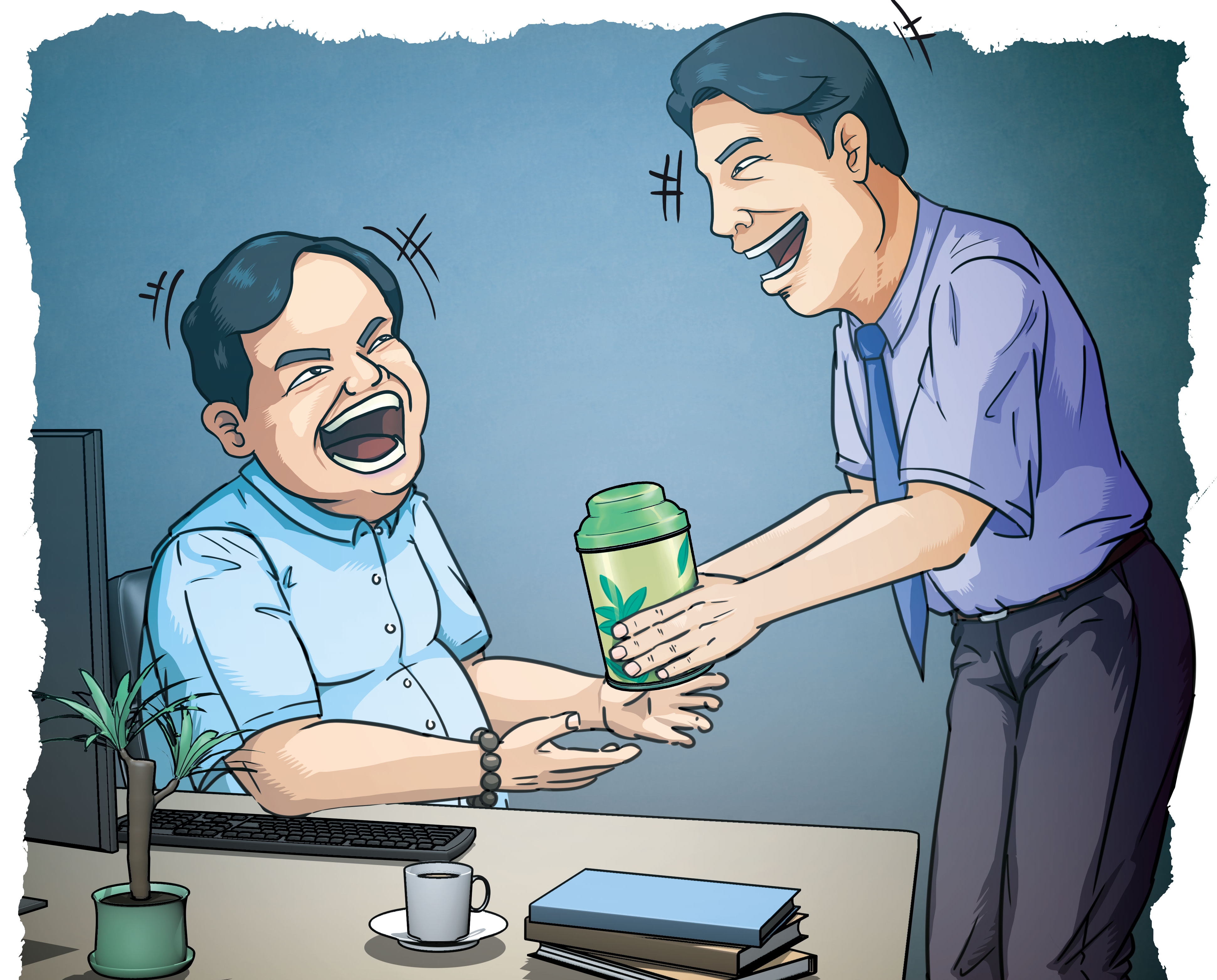 施明德被廉政署查出，曾收受廠商贈送的茶葉禮盒，疑似藏有賄款。