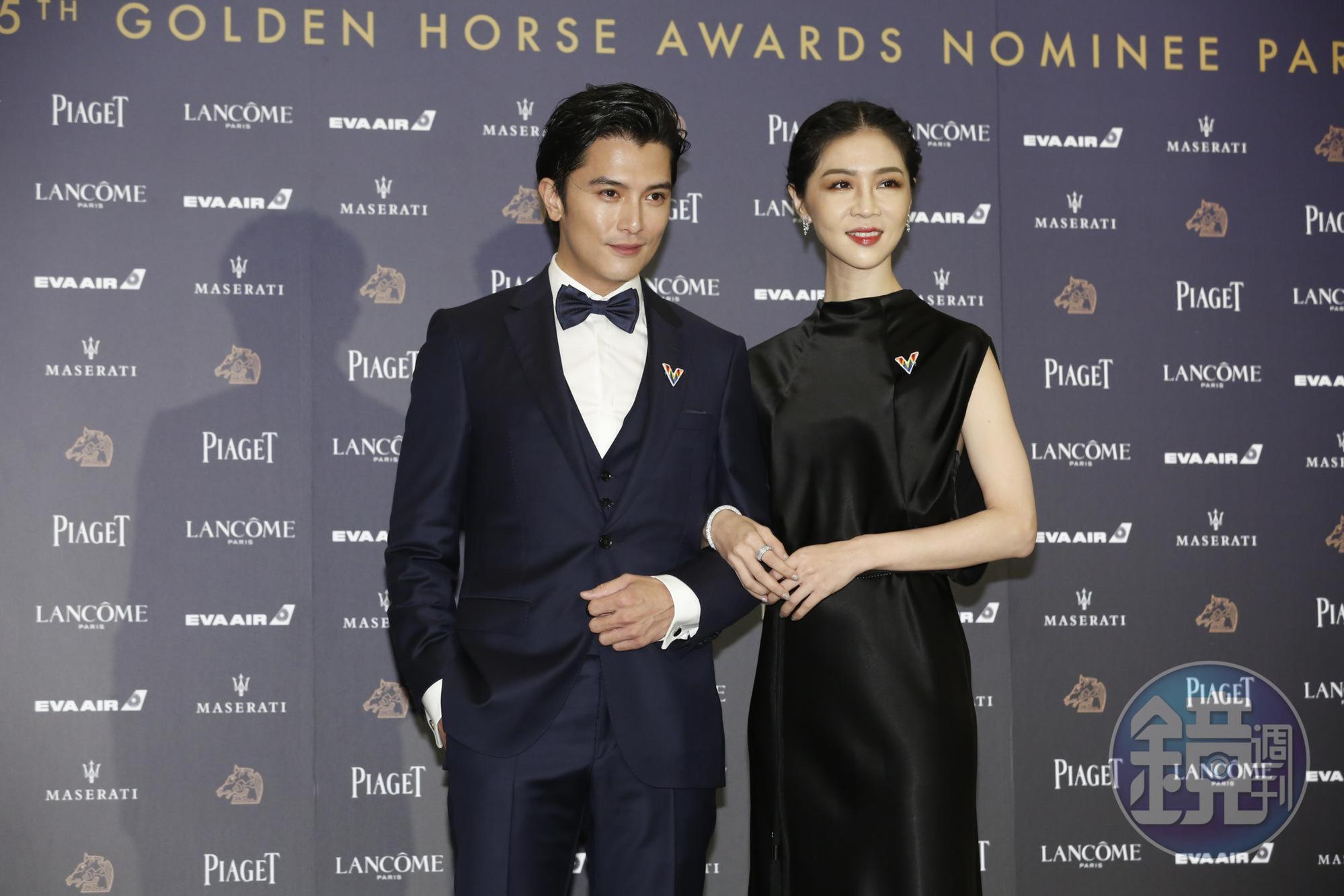台灣準影帝影后代表邱澤、謝盈萱。