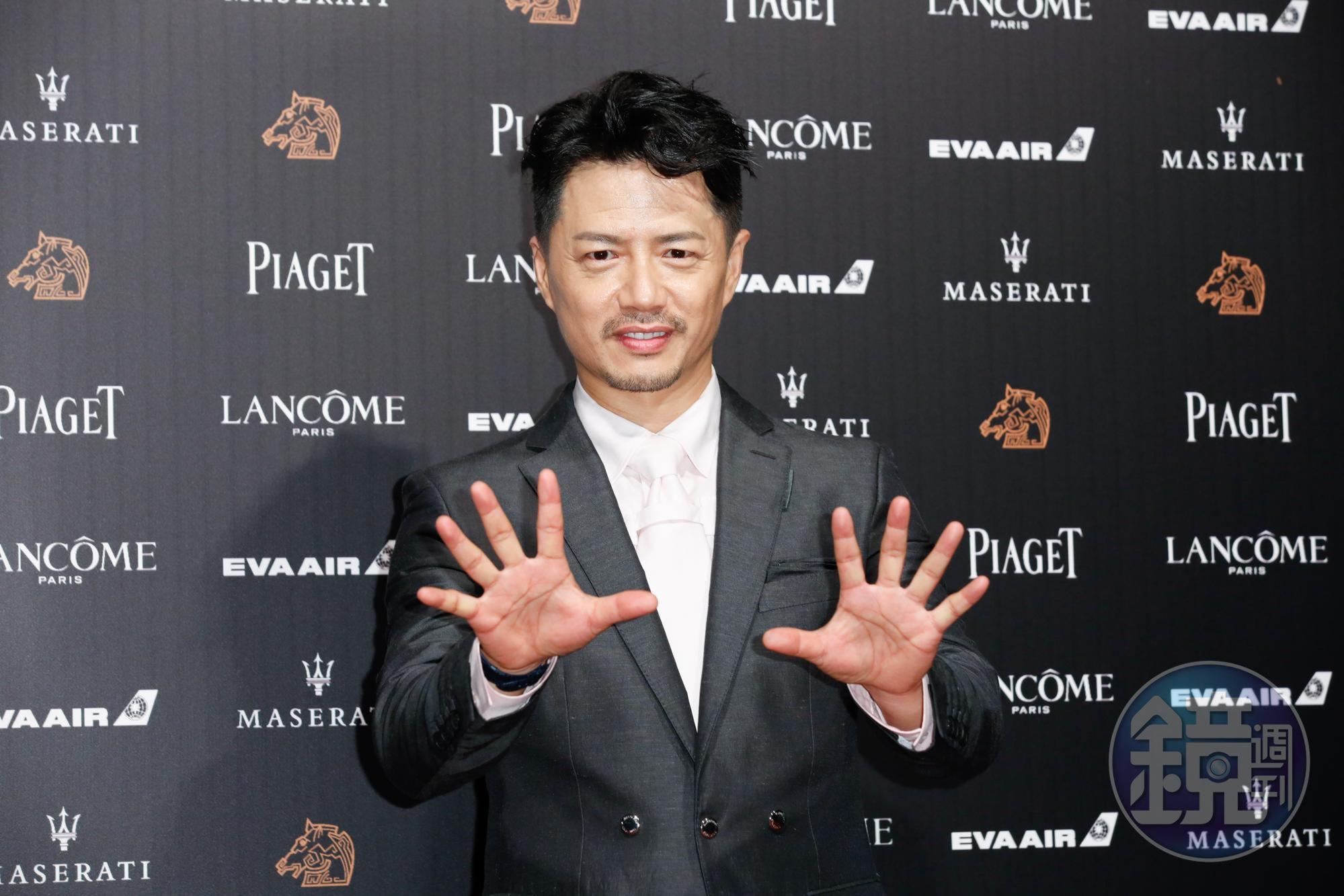 段奕宏很有影帝氣場，受訪時開心地說等等要向國父鞠躬。