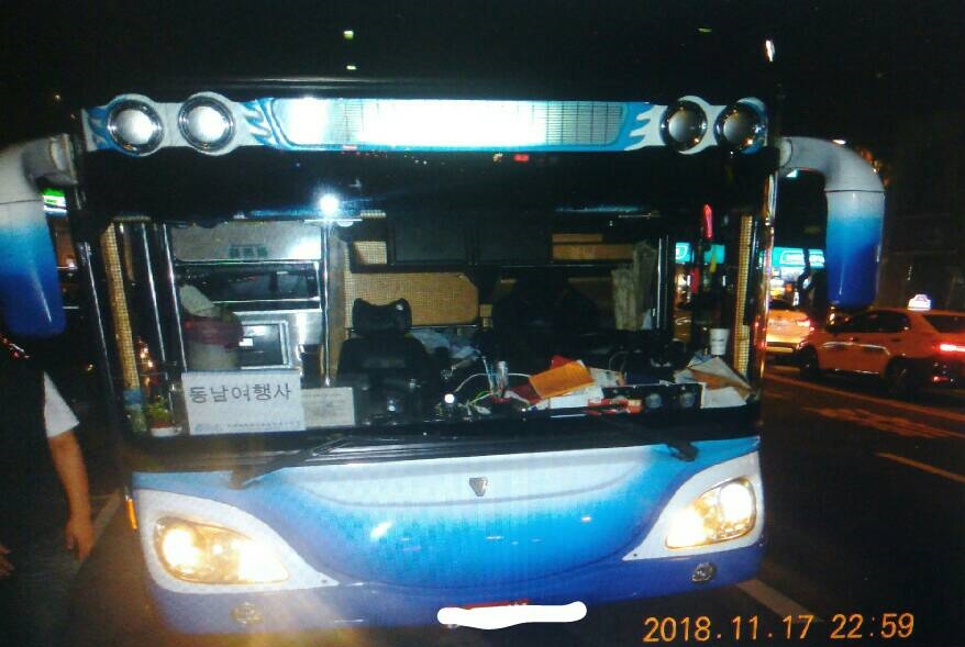 張姓遊覽車駕駛疑因視線死角撞死洪姓女學生。（警方提供）
