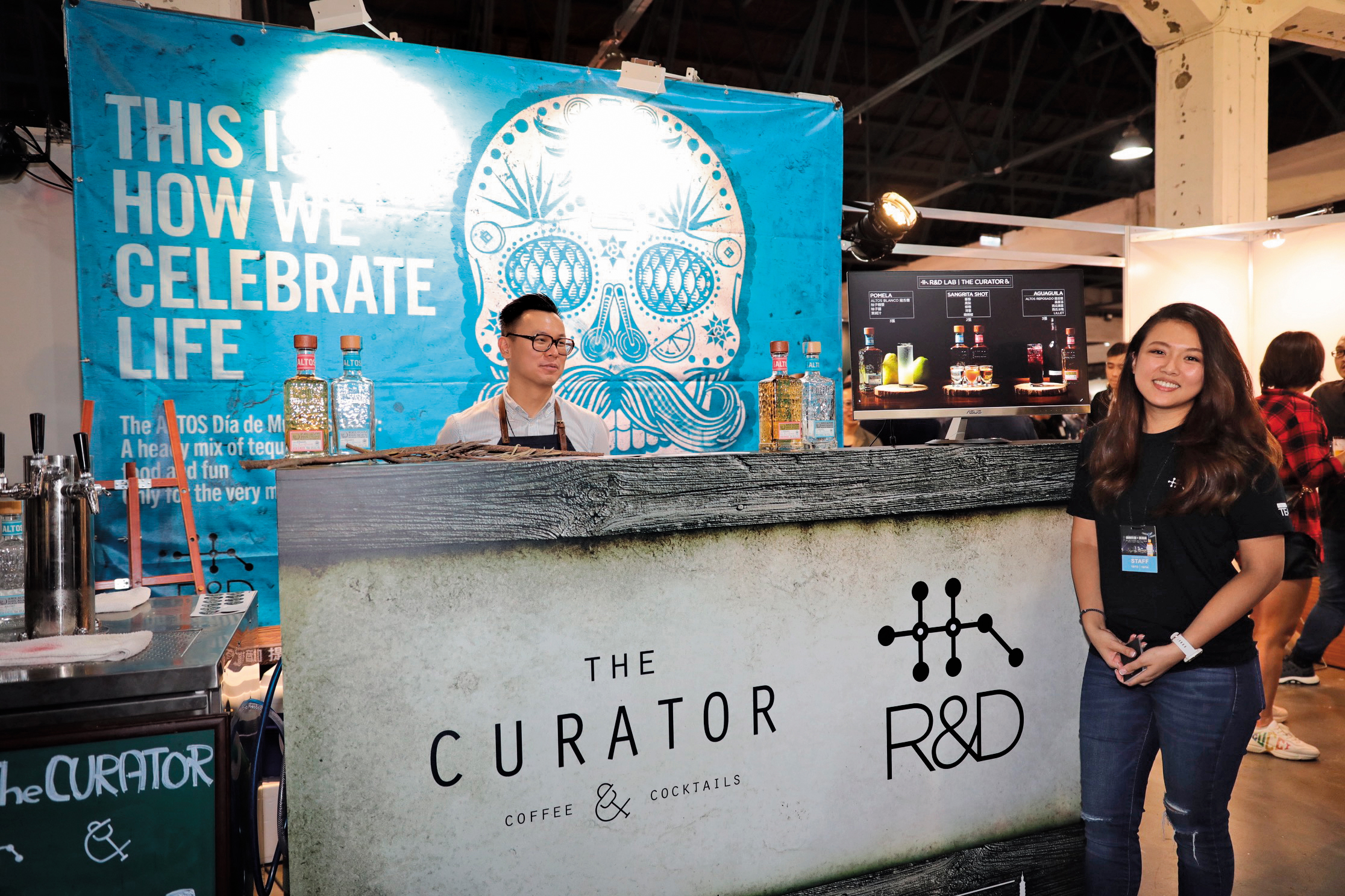 The Curator與R&D這2家酒吧合作，David Ong（左）替龍舌蘭Olmeca Altos站台，還推出多款迷人調酒。