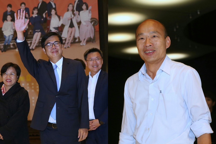 高雄市長辯論會今(19日)登場,陳其邁、韓國瑜互罵對方「詐騙集團」「吹牛、騙票」。