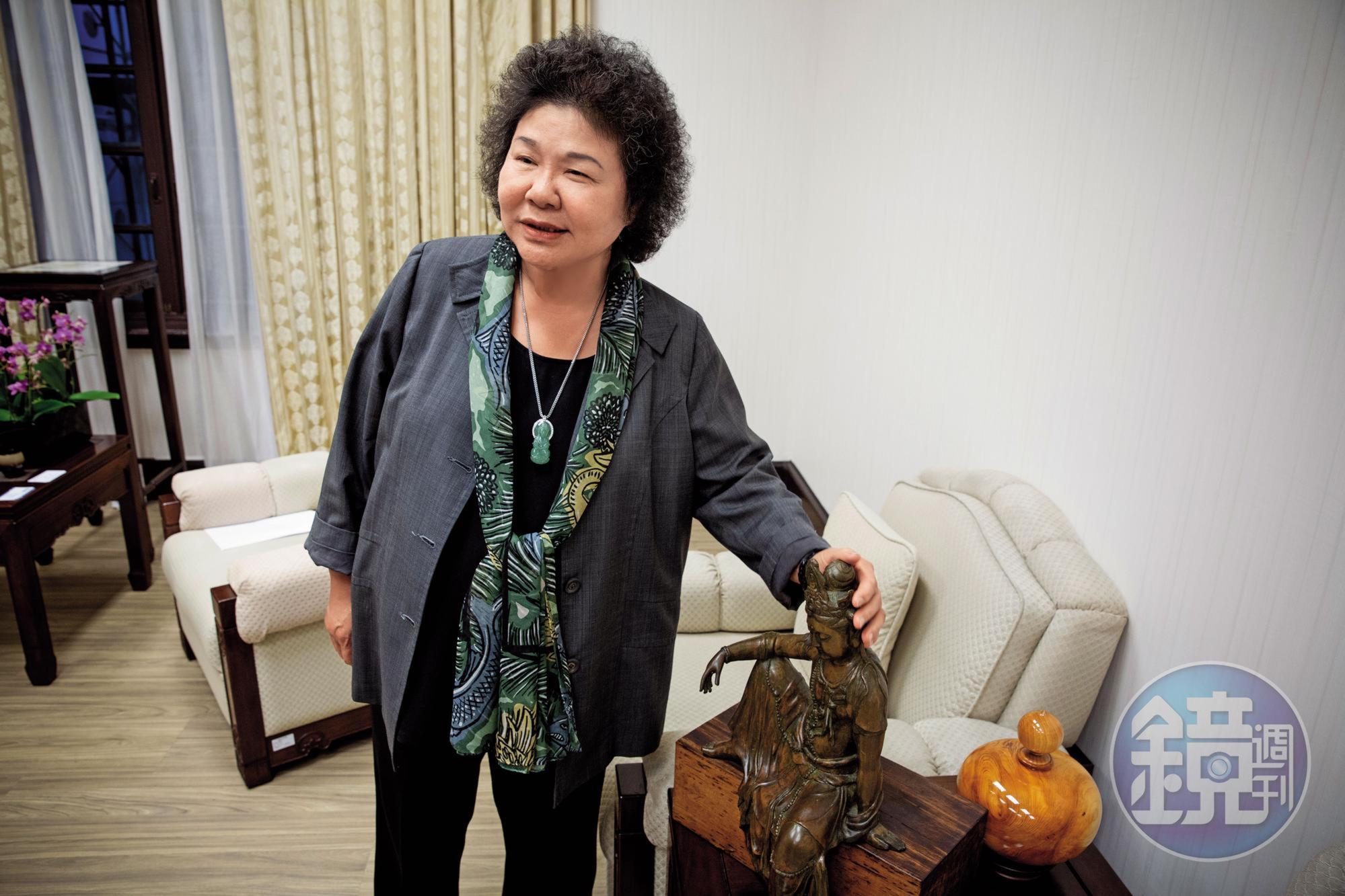 陳菊接受本刊專訪,不斷稱自己只是幫忙助選的配角。