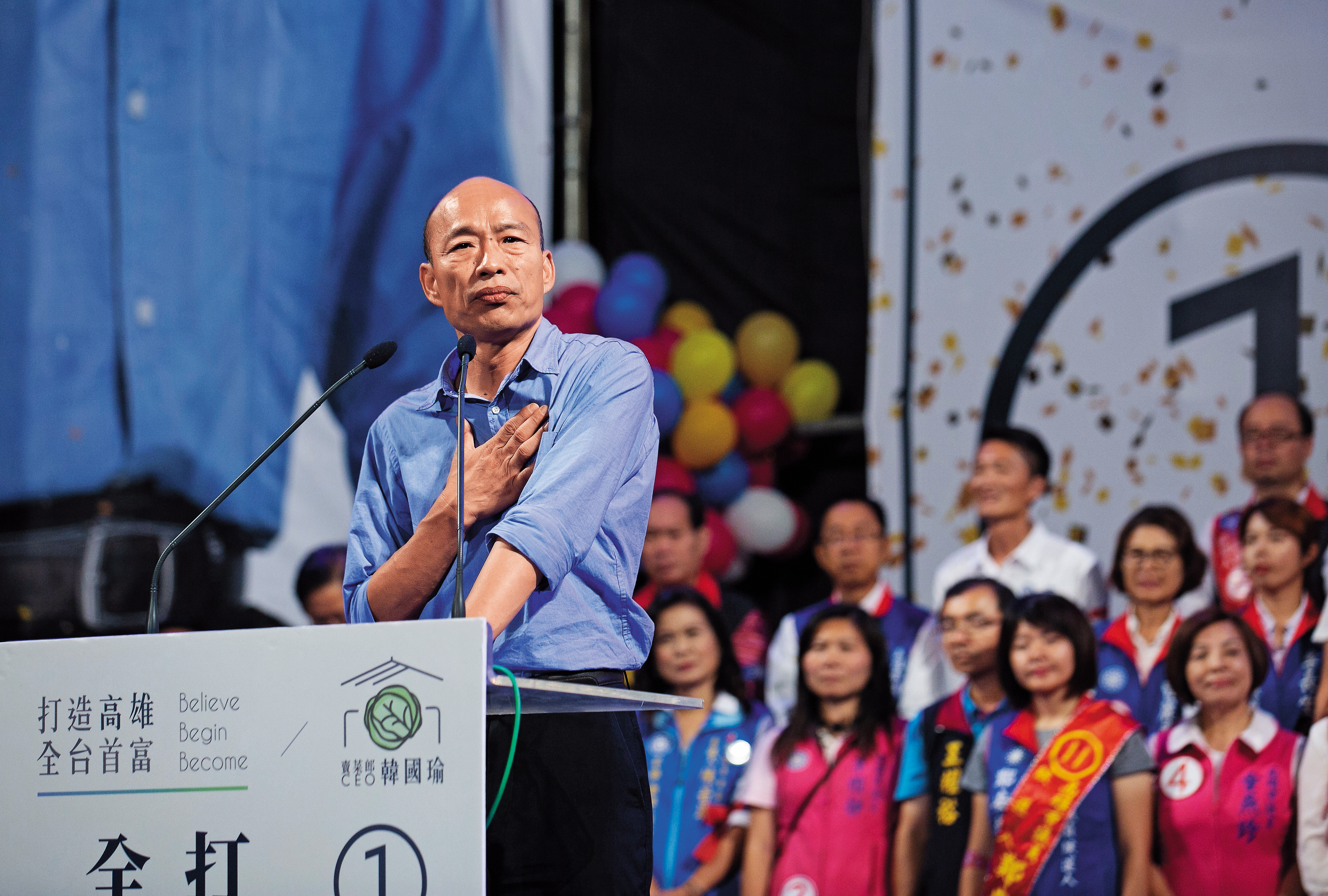 吳敦義一席「母豬說」大失言，讓聲勢看好的韓國瑜選情受傷。