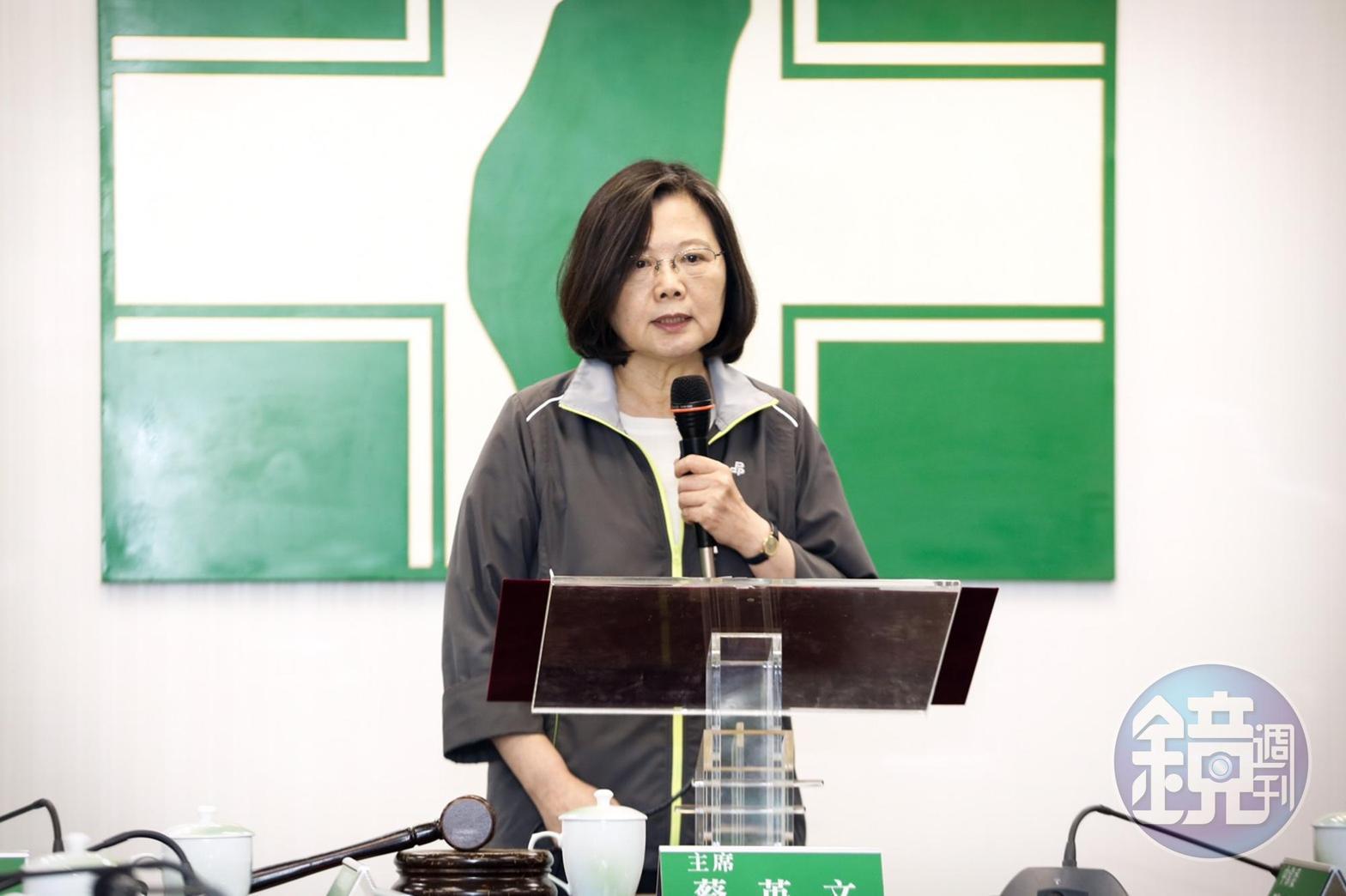 民進黨主席蔡英文今發表支持民進黨的5個理由。