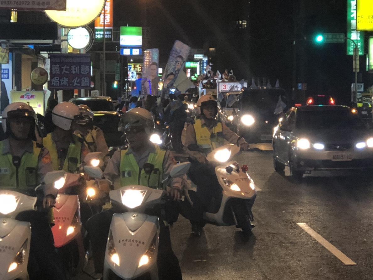 選前最後48小時，警方總動員防制暴力衝突。（警方提供）